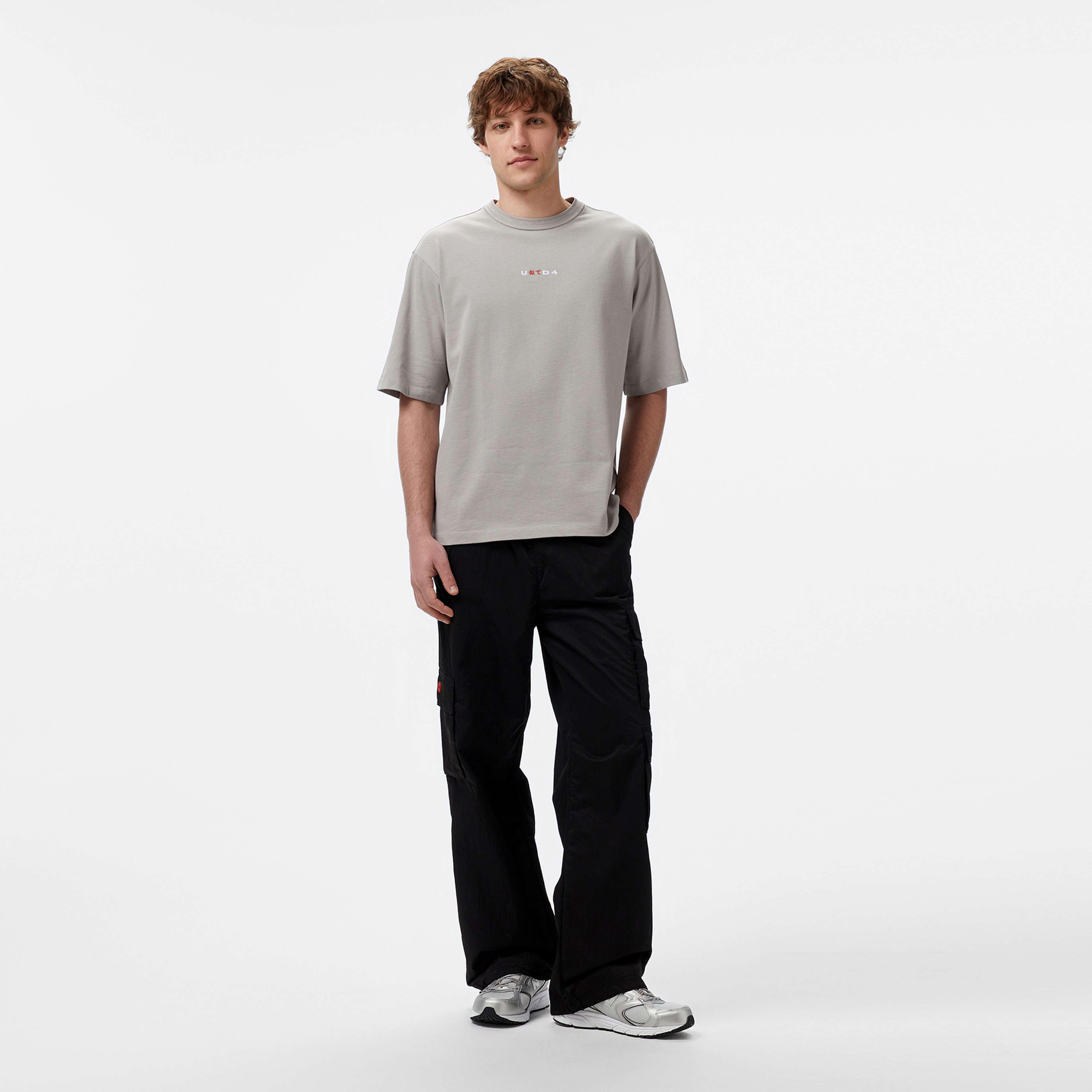 UNITED4 Erkek Gri T-Shirt