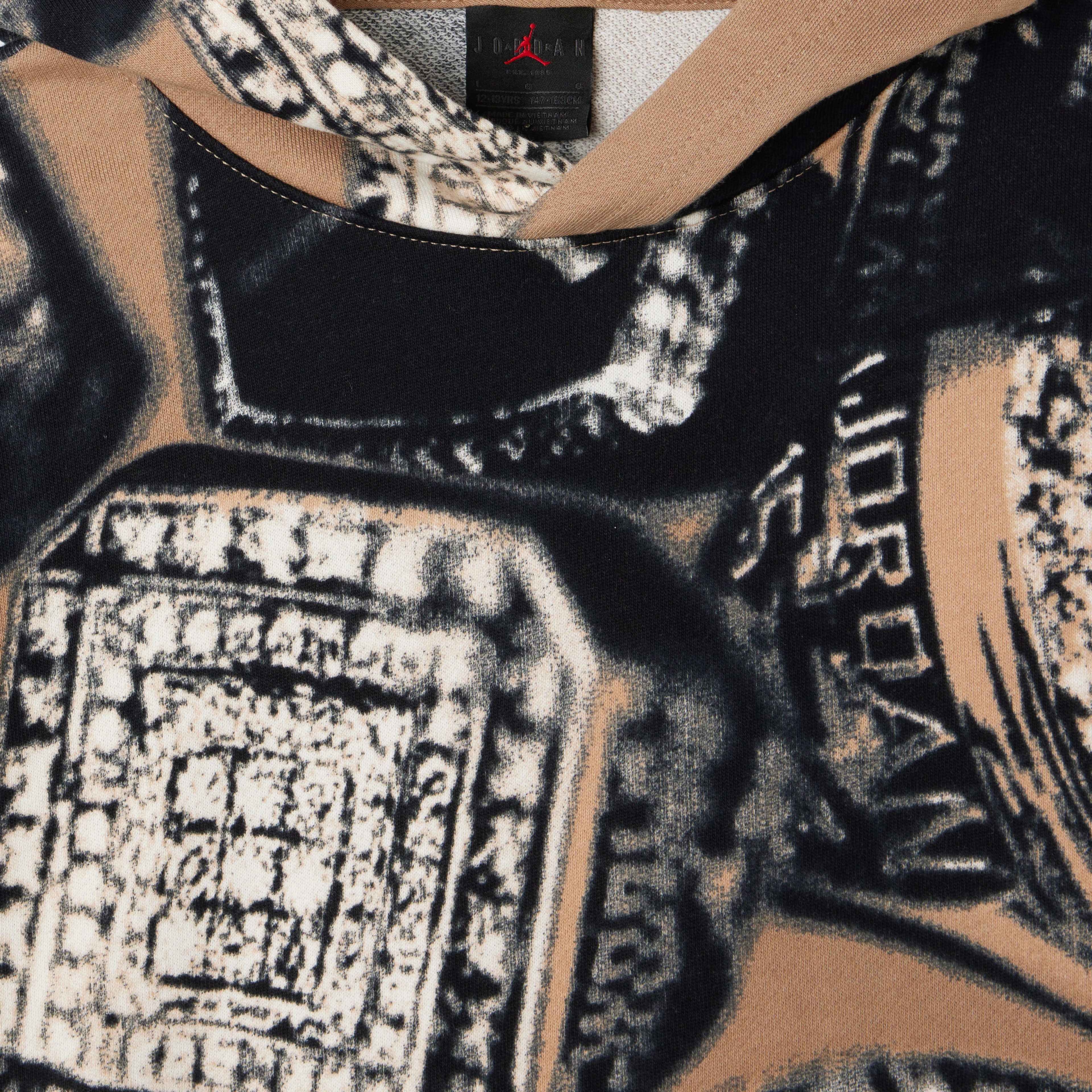 Jordan 1984 French Terry Jumpman Çocuk Krem Hoodie