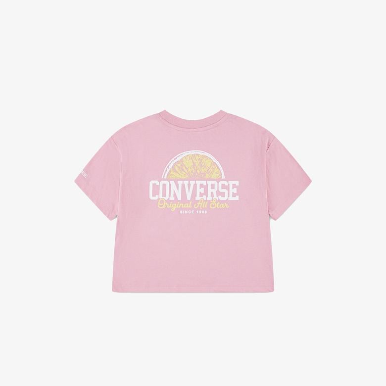 Converse Front Back Fruit Çocuk Siyah T-Shirt