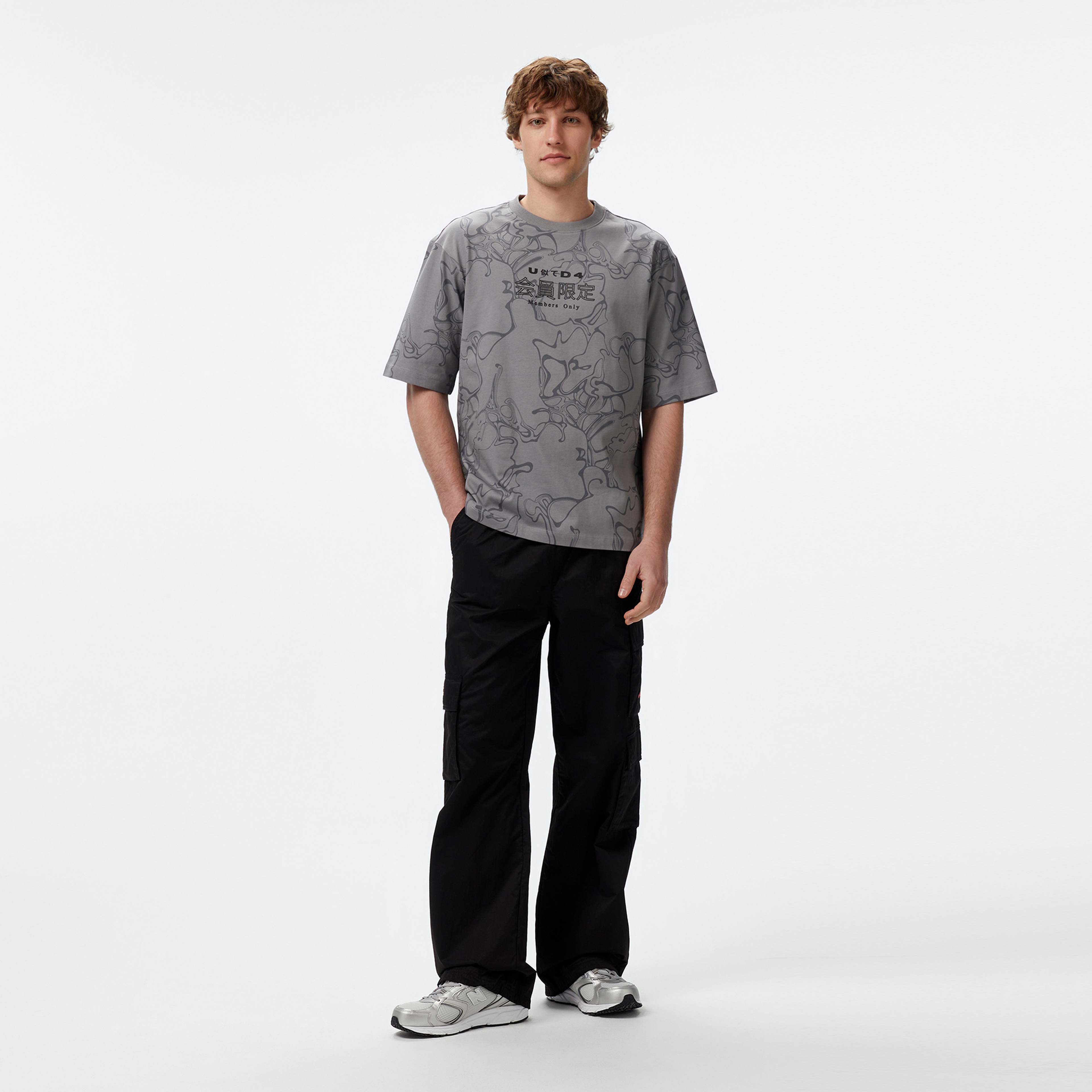 UNITED4 Erkek Gri T-Shirt