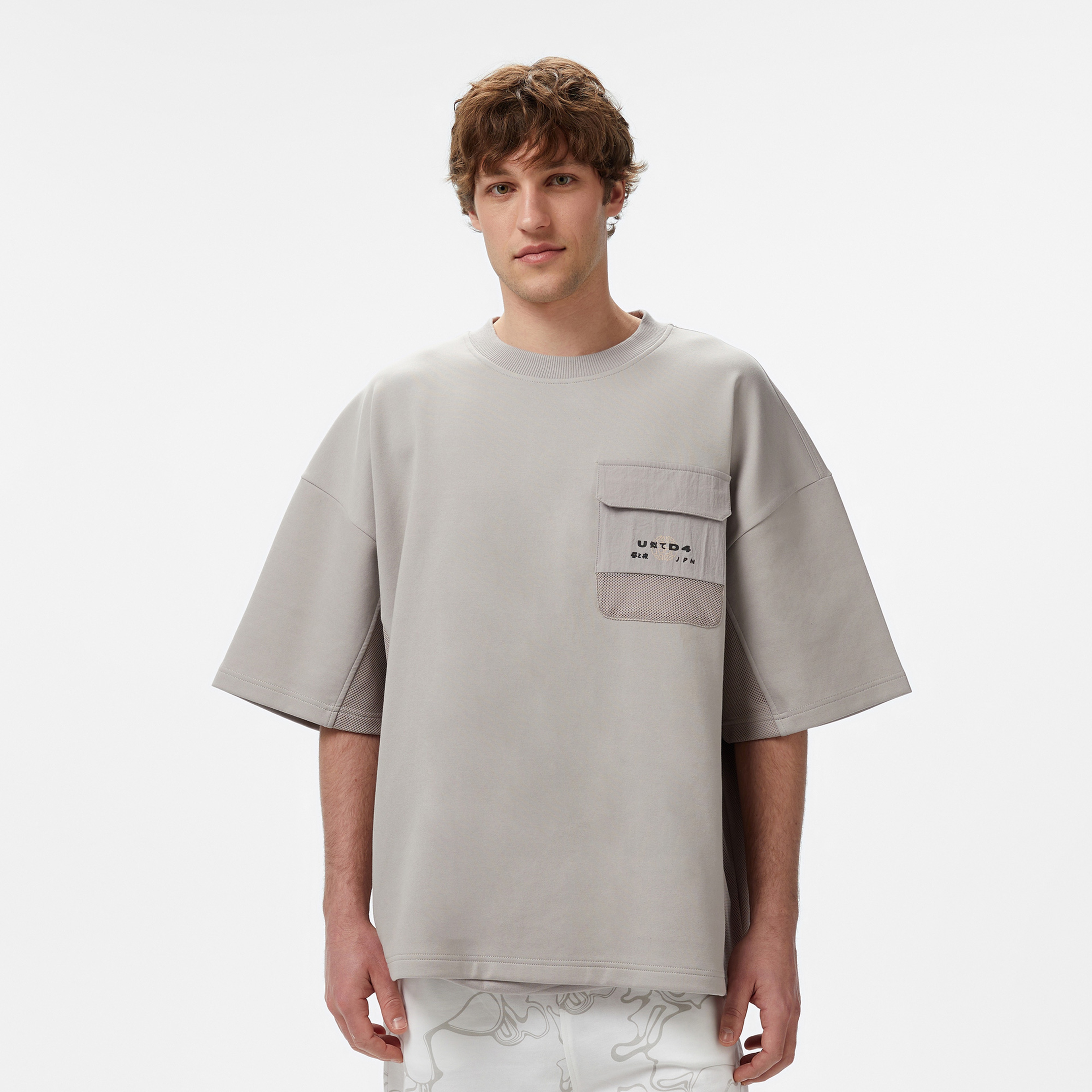 UNITED4 Erkek Gri T-Shirt