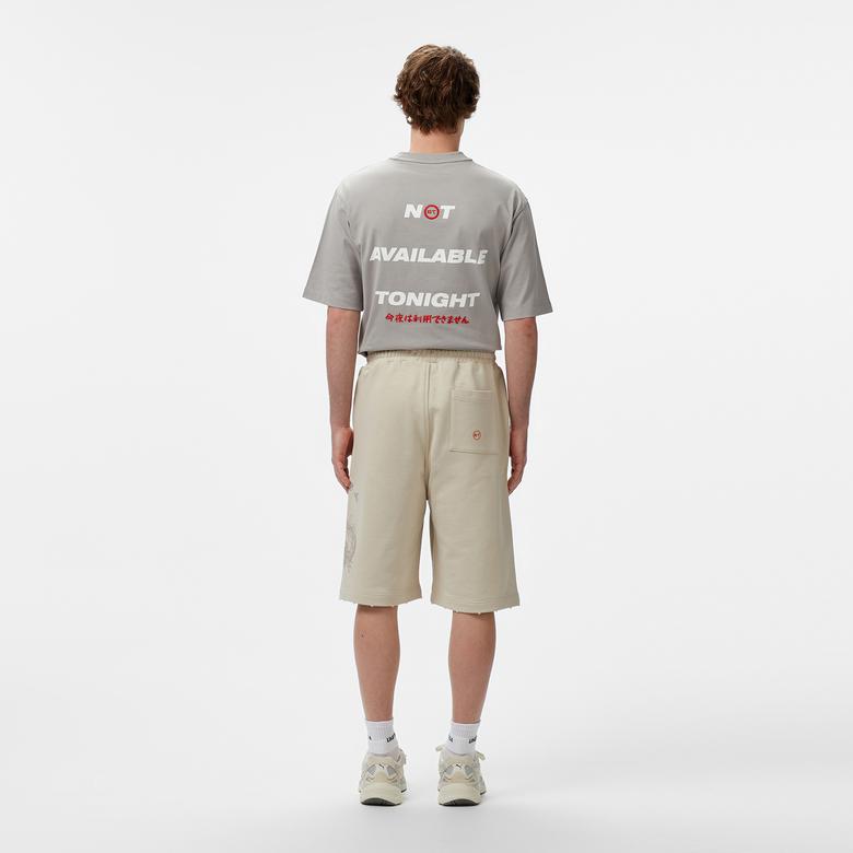 UNITED4 Erkek Krem Şort