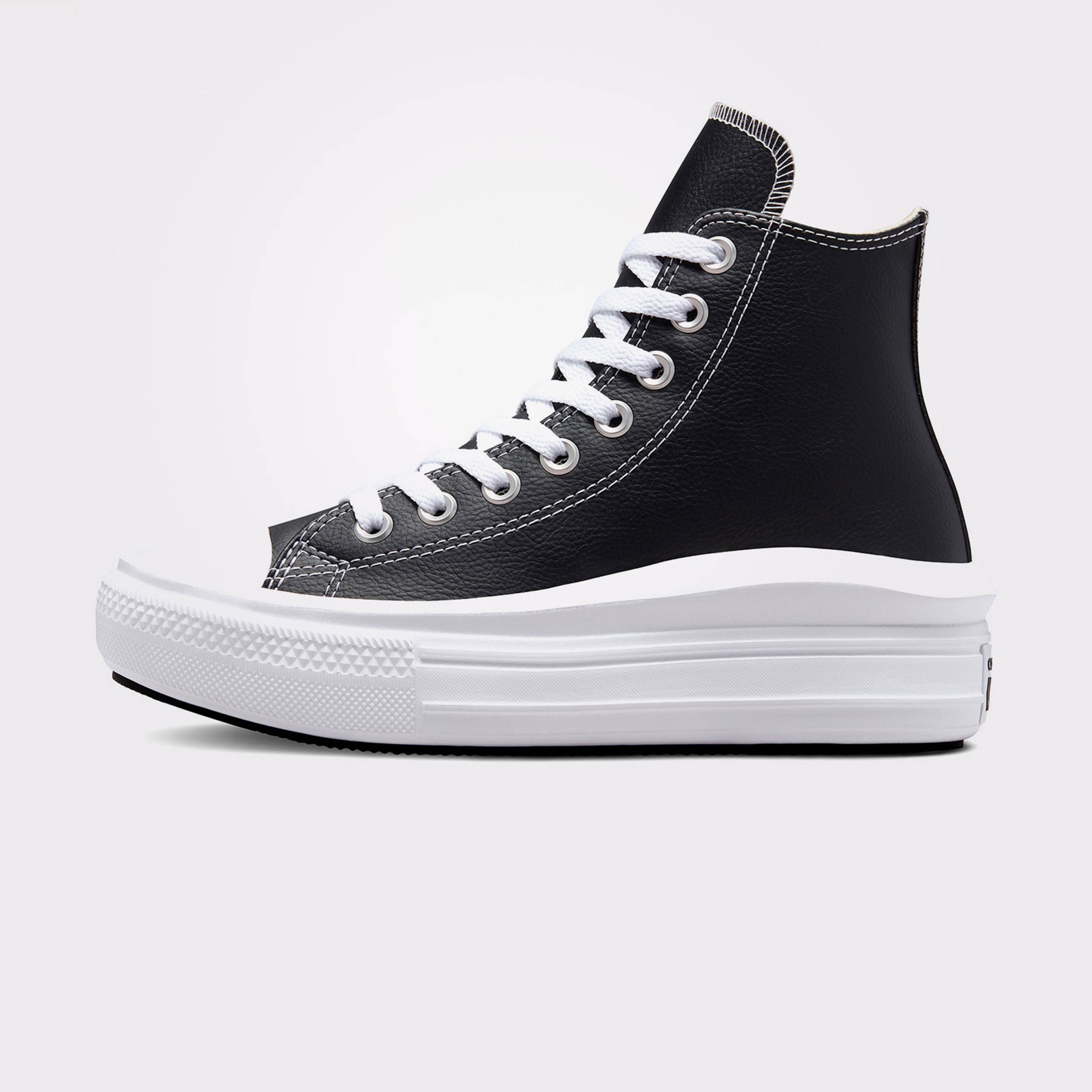 Converse Chuck Taylor All Star Move Platform Foundational Leather Unisex Siyah Sneaker