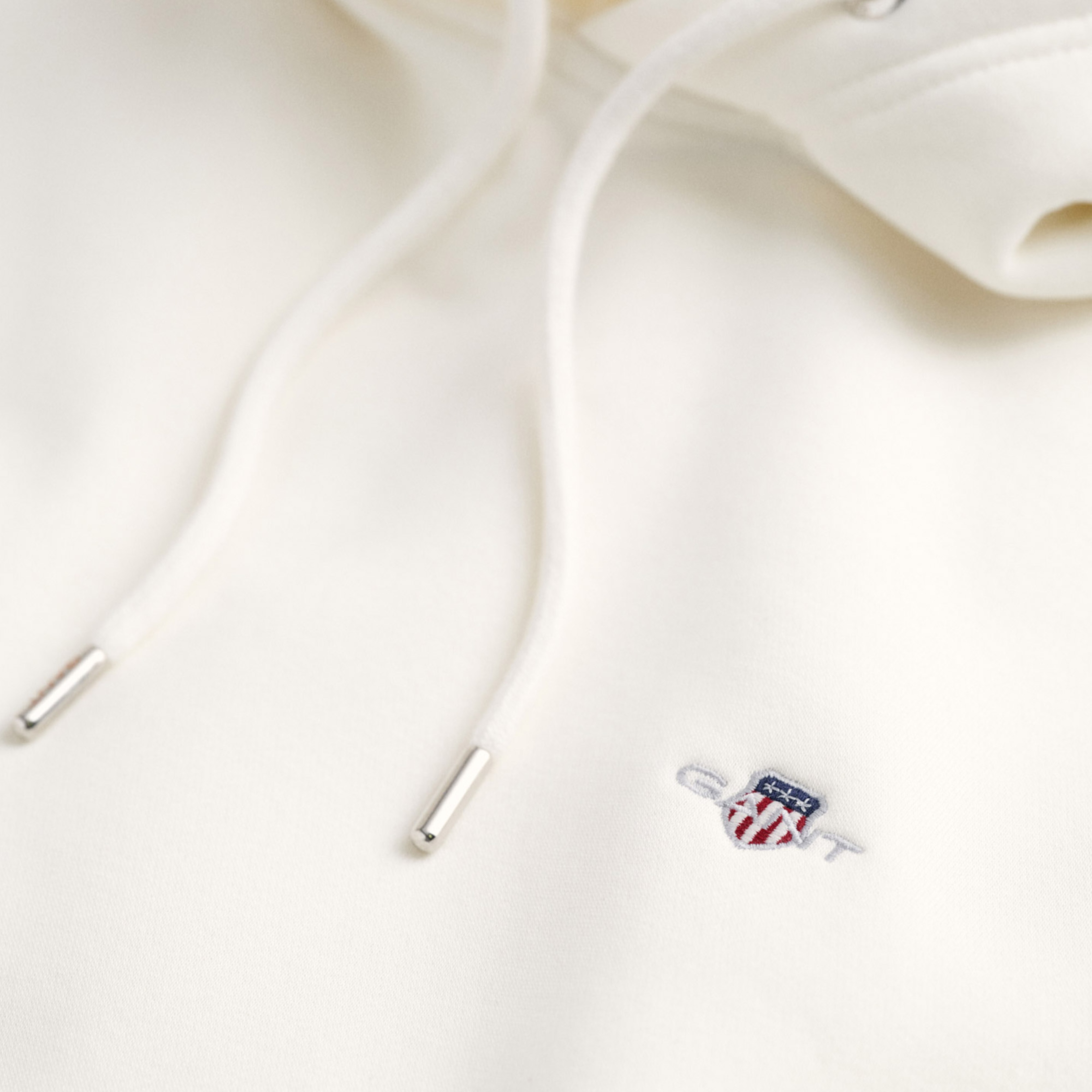 GANT Erkek Krem Regular Fit Kapüşonlu Sweatshirt