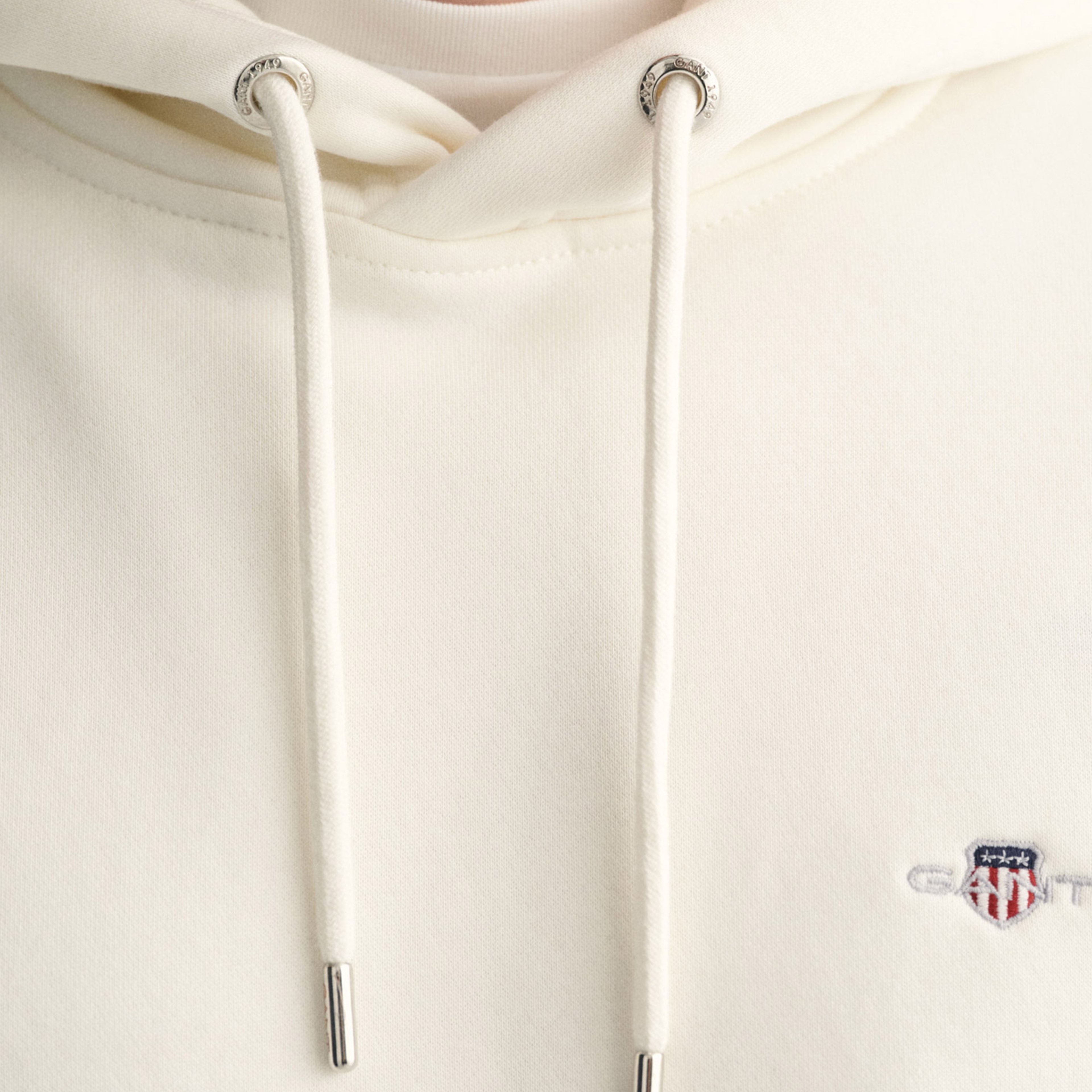 GANT Erkek Krem Regular Fit Kapüşonlu Sweatshirt