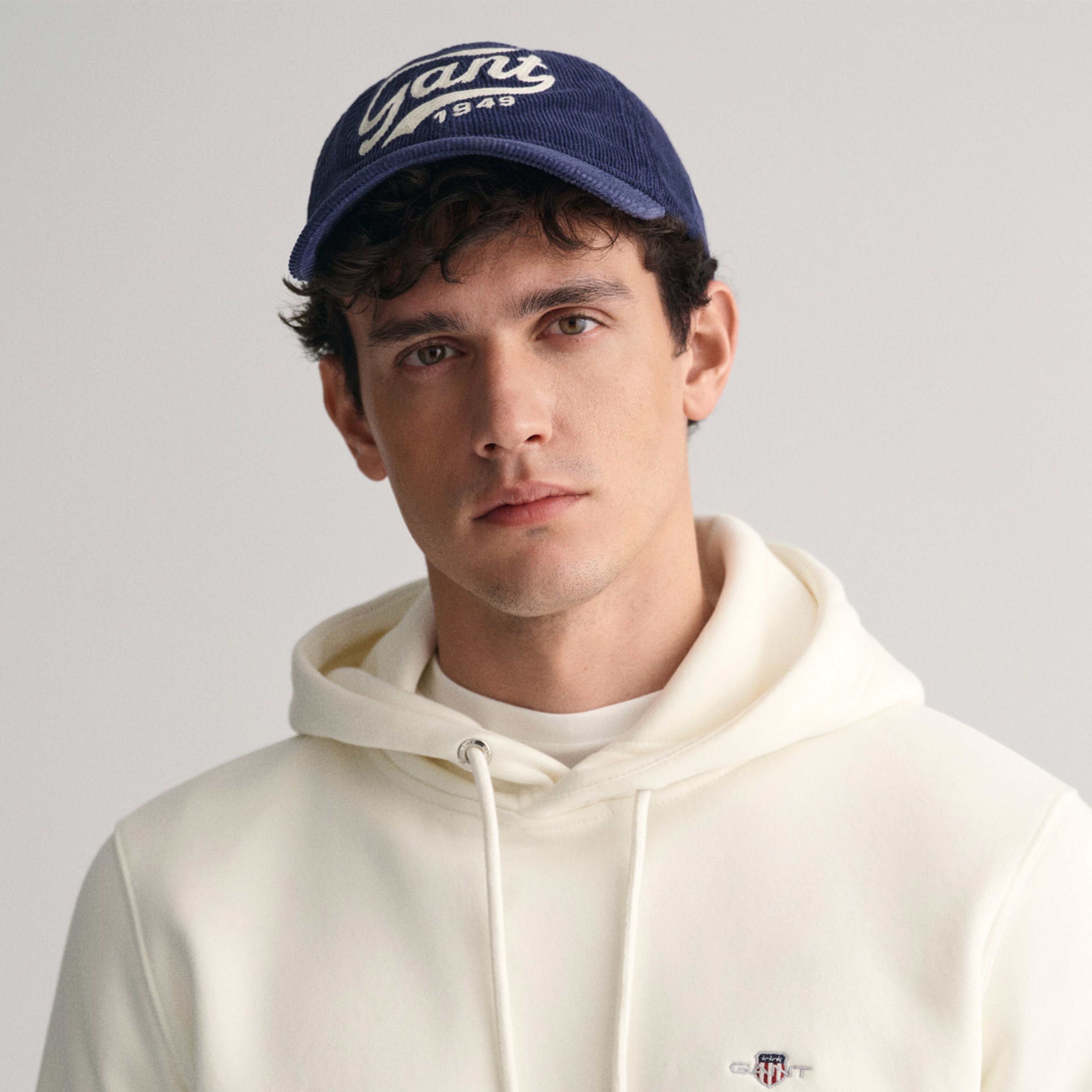 GANT Erkek Krem Regular Fit Kapüşonlu Sweatshirt