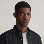 GANT Erkek Siyah Regular Fit Düğmeli Yaka Oxford Gömlek