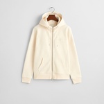 GANT Kadın Krem Regular Fit Fermuarlı Logolu Sweatshirt