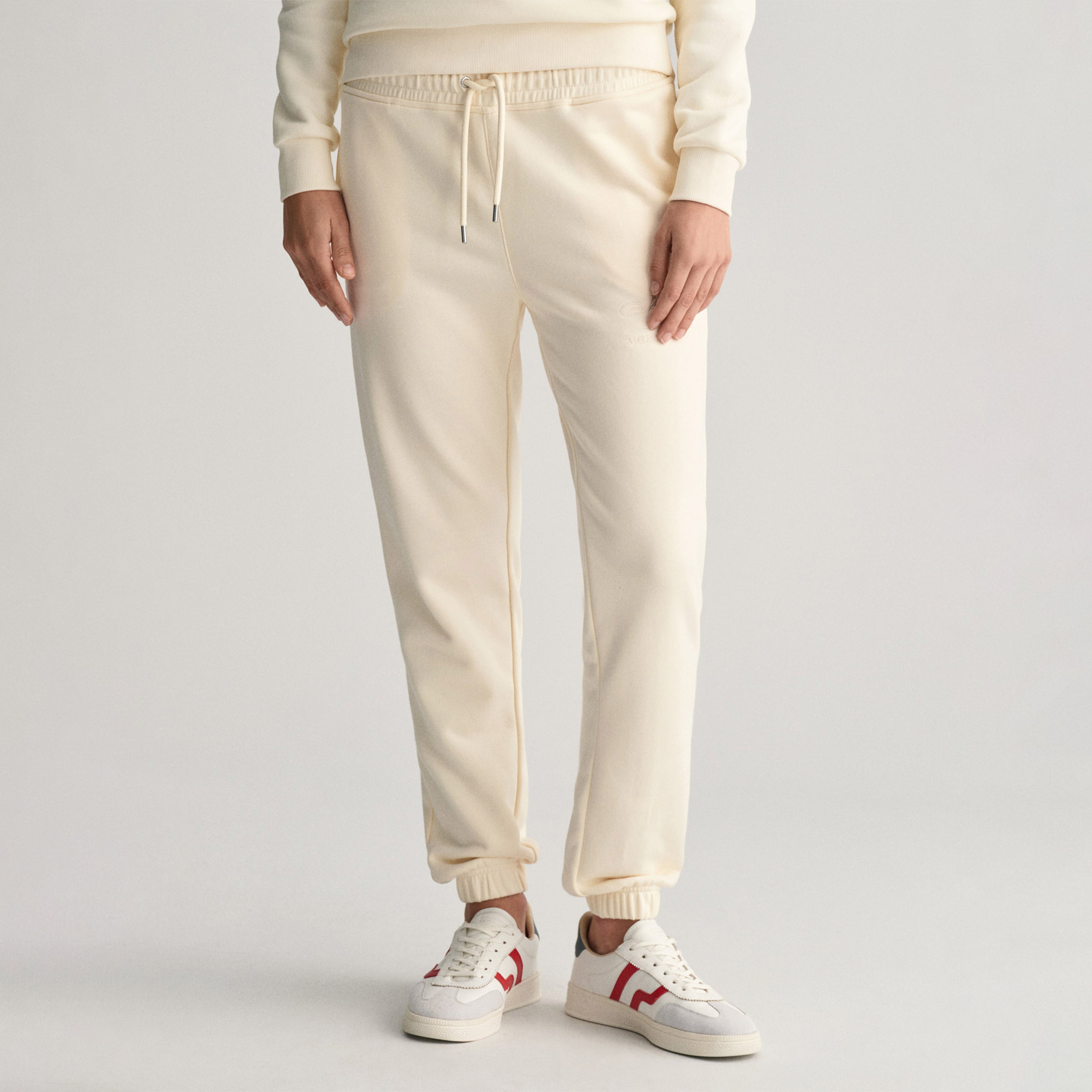 GANT Kadın Beyaz Regular Fit Eşofman Altı