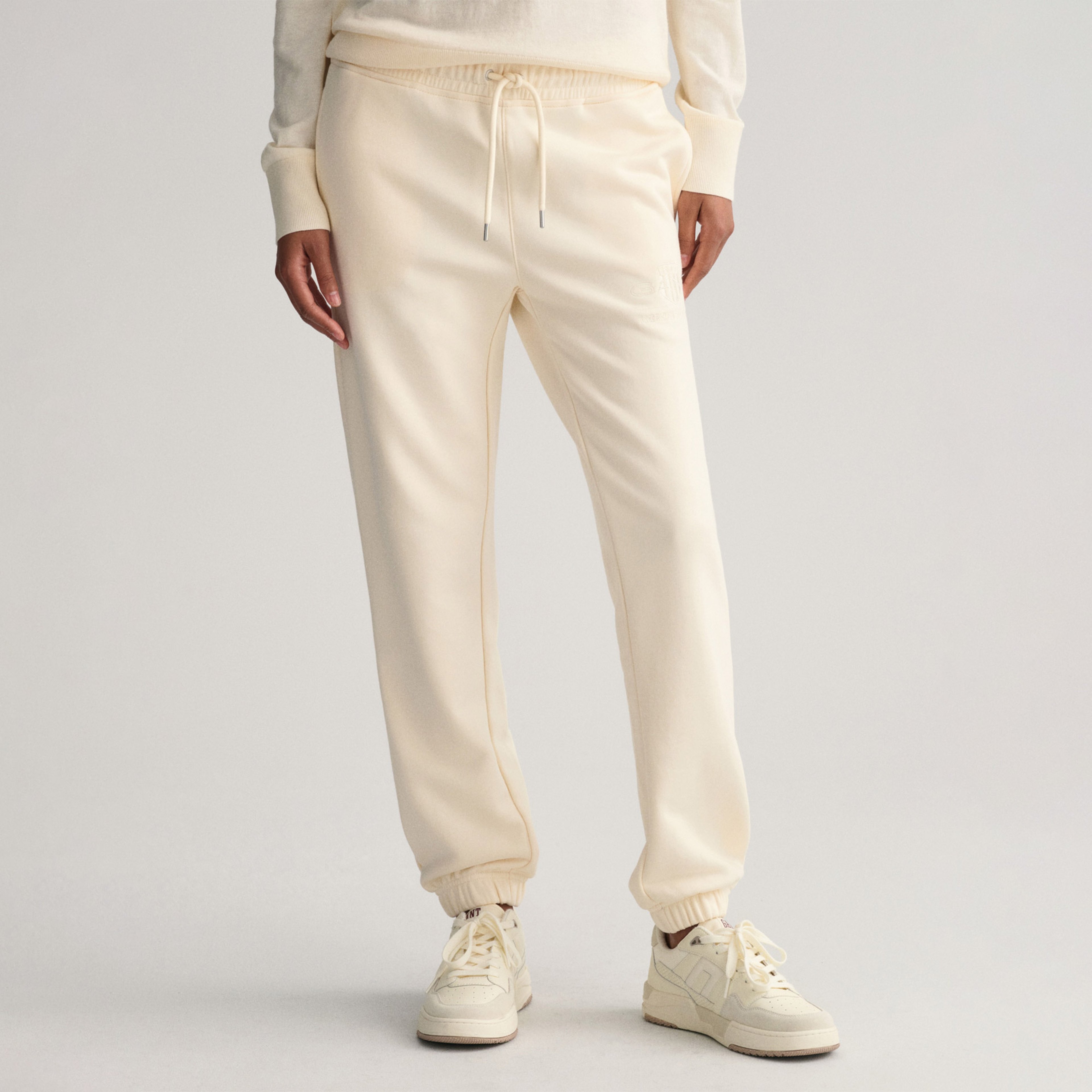 GANT Kadın Beyaz Regular Fit Eşofman Altı