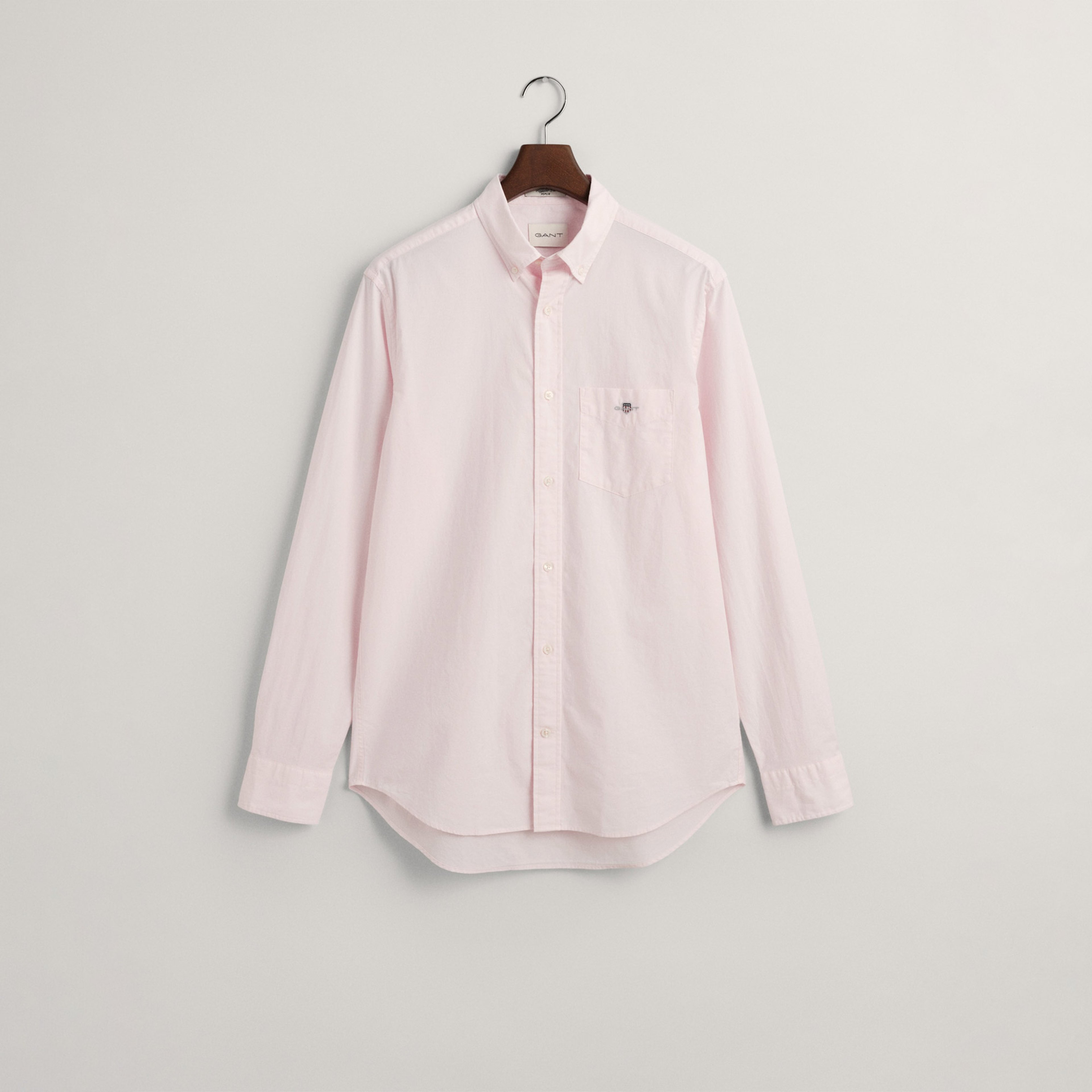 GANT Erkek Pembe Regular Fit Düğmeli Yaka Poplin Gömlek
