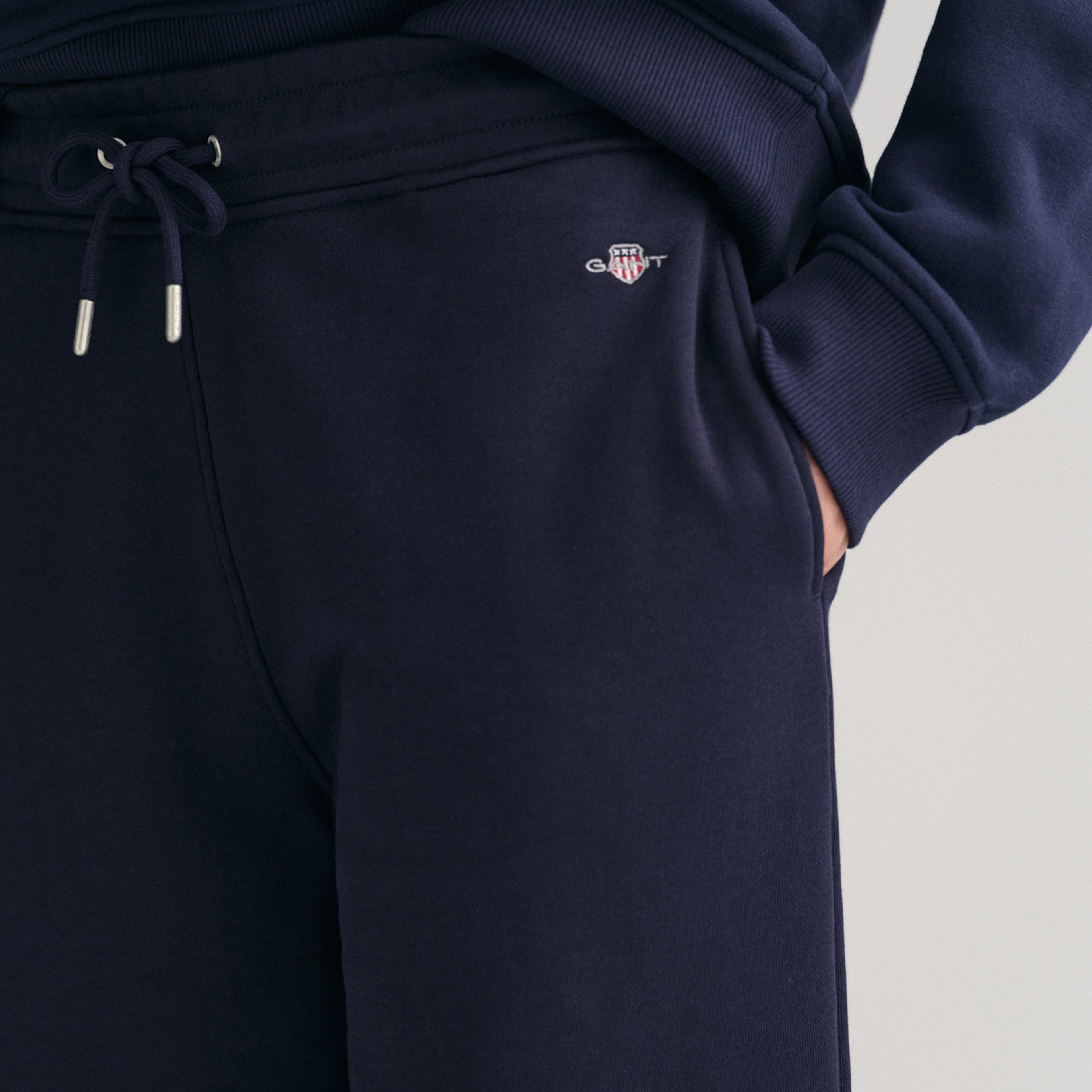 GANT Kadın Lacivert Relaxed Fit Logolu Eşofman Altı