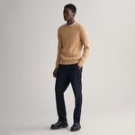 GANT Erkek Bej Regular Fit Bisiklet Yaka Kazak