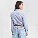 GANT Kadın Mavi Slim Fit Klasik Yaka Oxford Gömlek