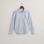 GANT Kadın Mavi Slim Fit Klasik Yaka Oxford Gömlek