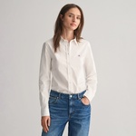 GANT Kadın Beyaz Slim Fit Klasik Yaka Oxford Gömlek