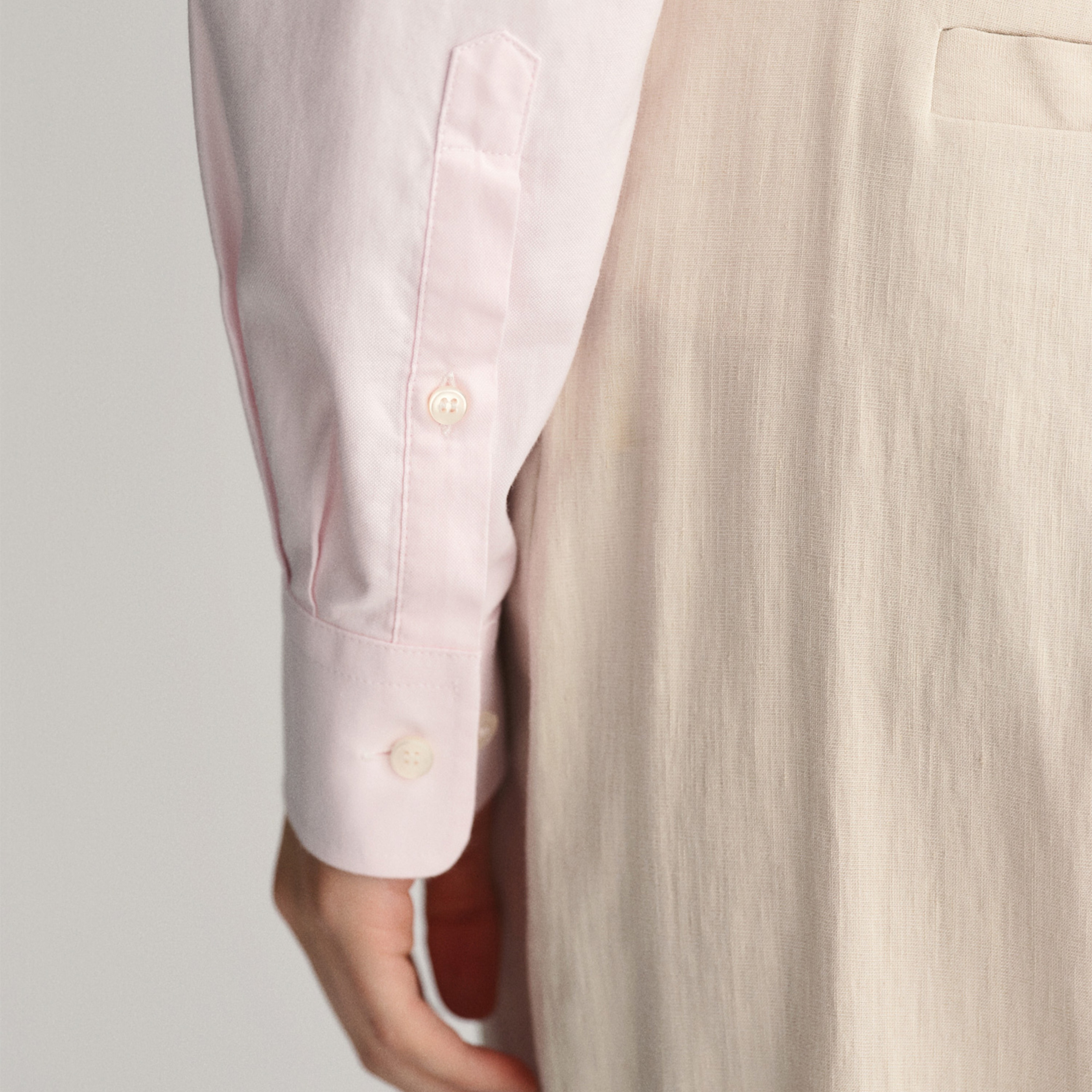 GANT Kadın Pembe Slim Fit Klasik Yaka Oxford Gömlek