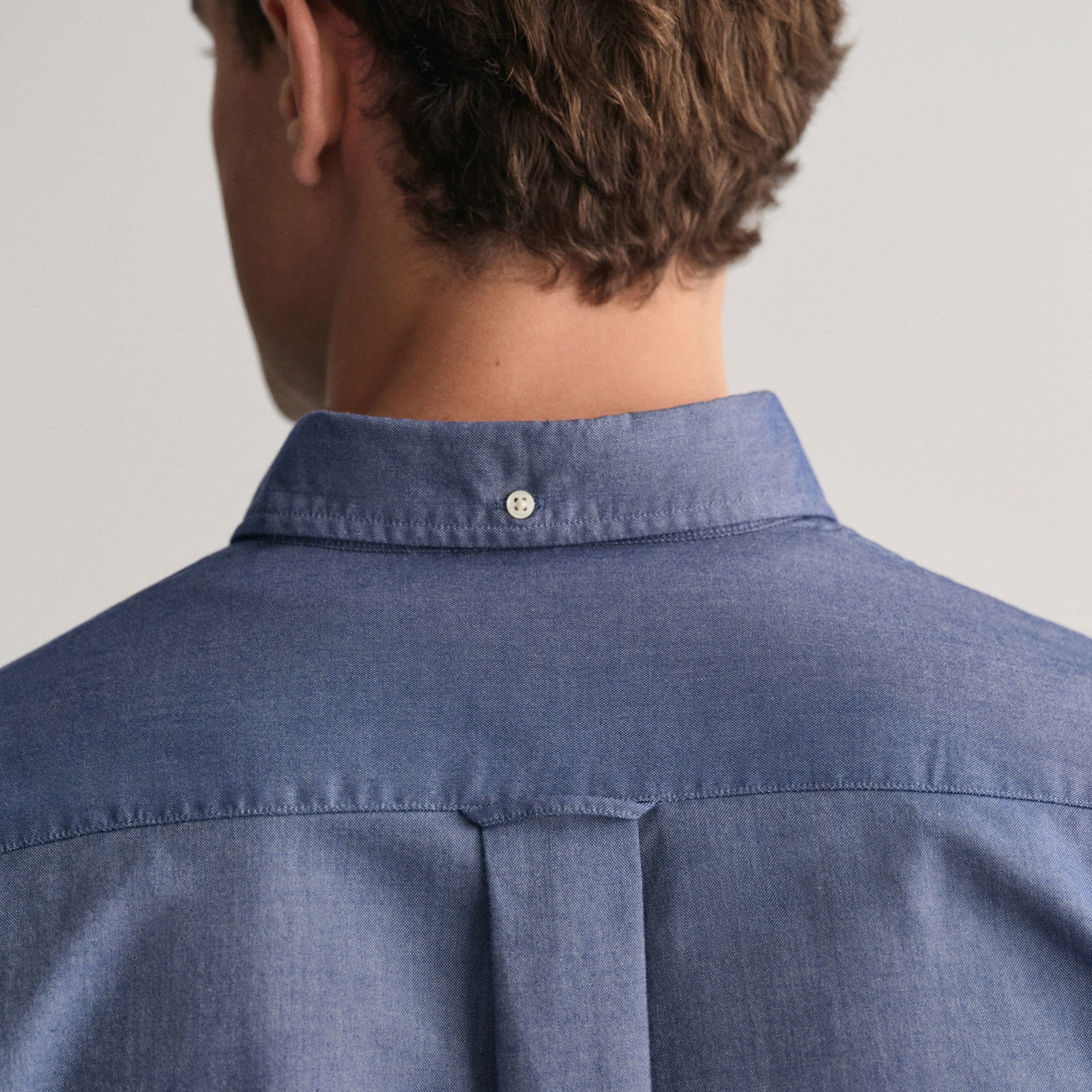 GANT Erkek Lacivert Regular Fit Düğmeli Yaka Oxford Gömlek