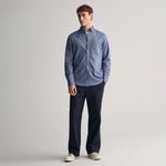 GANT Erkek Lacivert Regular Fit Düğmeli Yaka Oxford Gömlek