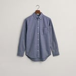 GANT Erkek Lacivert Regular Fit Düğmeli Yaka Oxford Gömlek