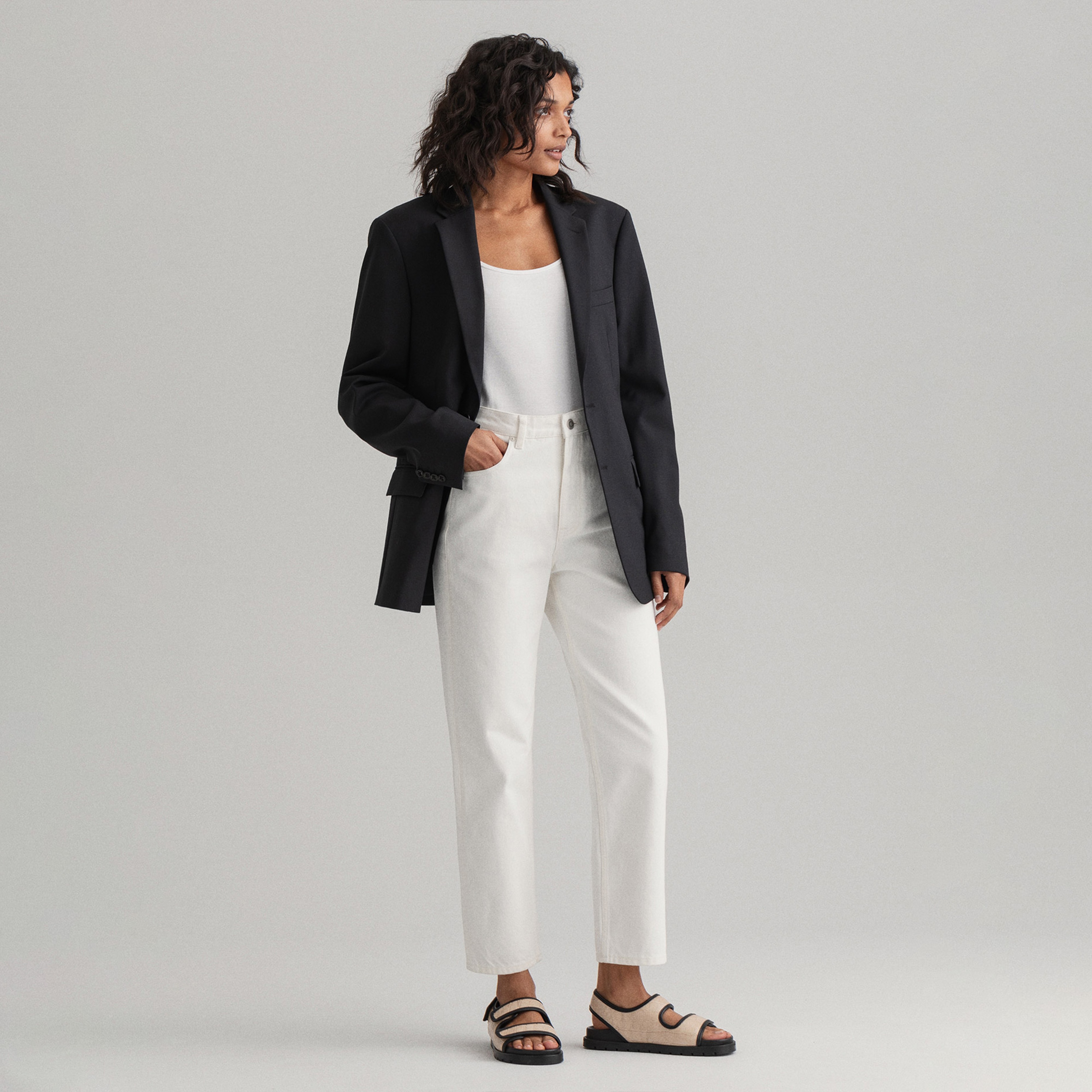 Gant Kadın Beyaz Jean Pantolon