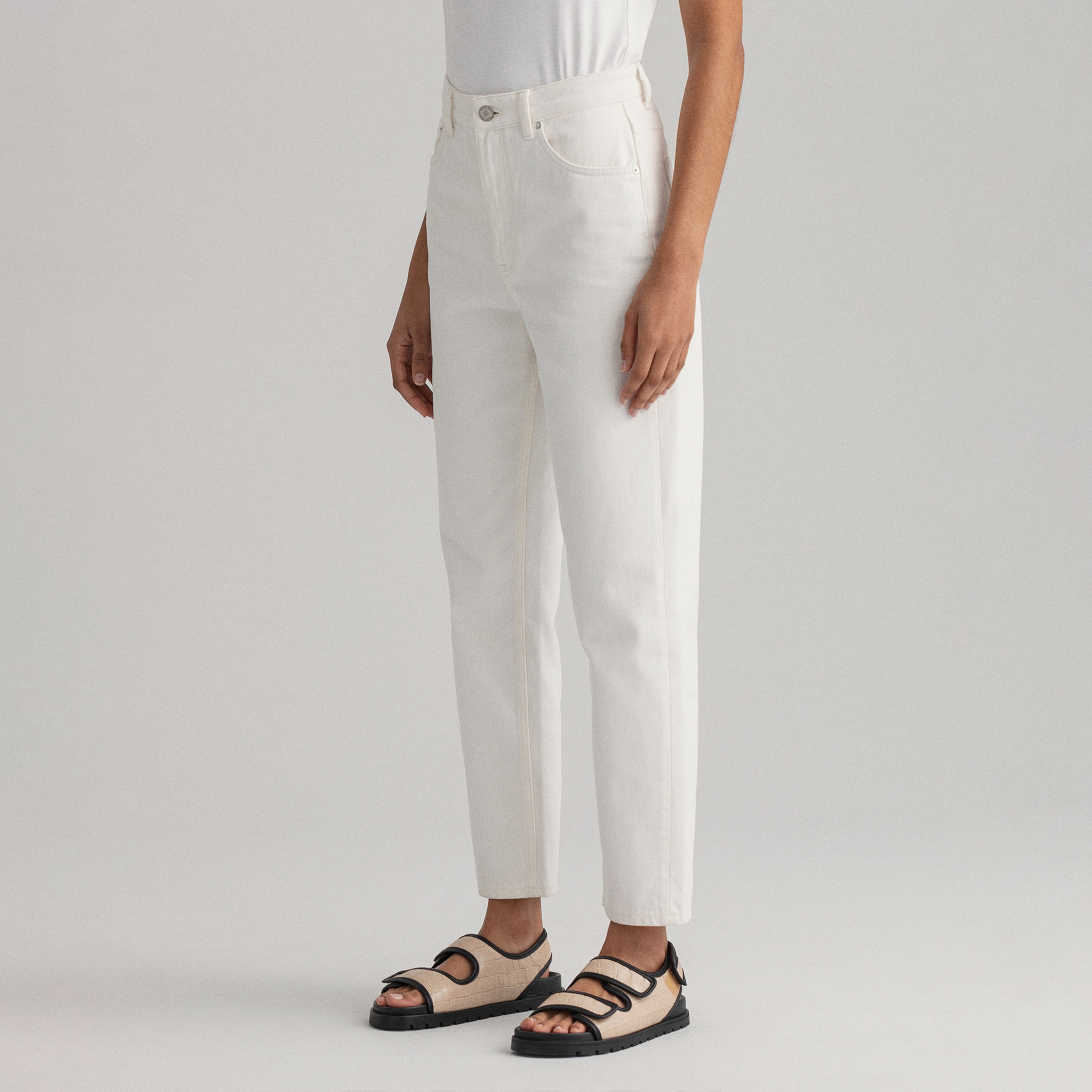 Gant Kadın Beyaz Jean Pantolon