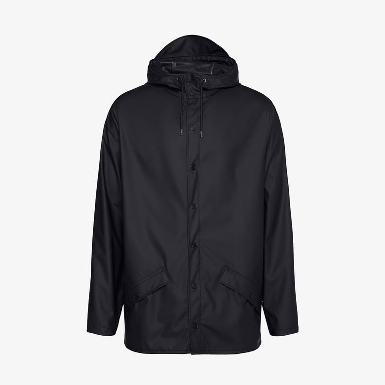 Rains Waterproof Erkek Siyah Yağmurluk