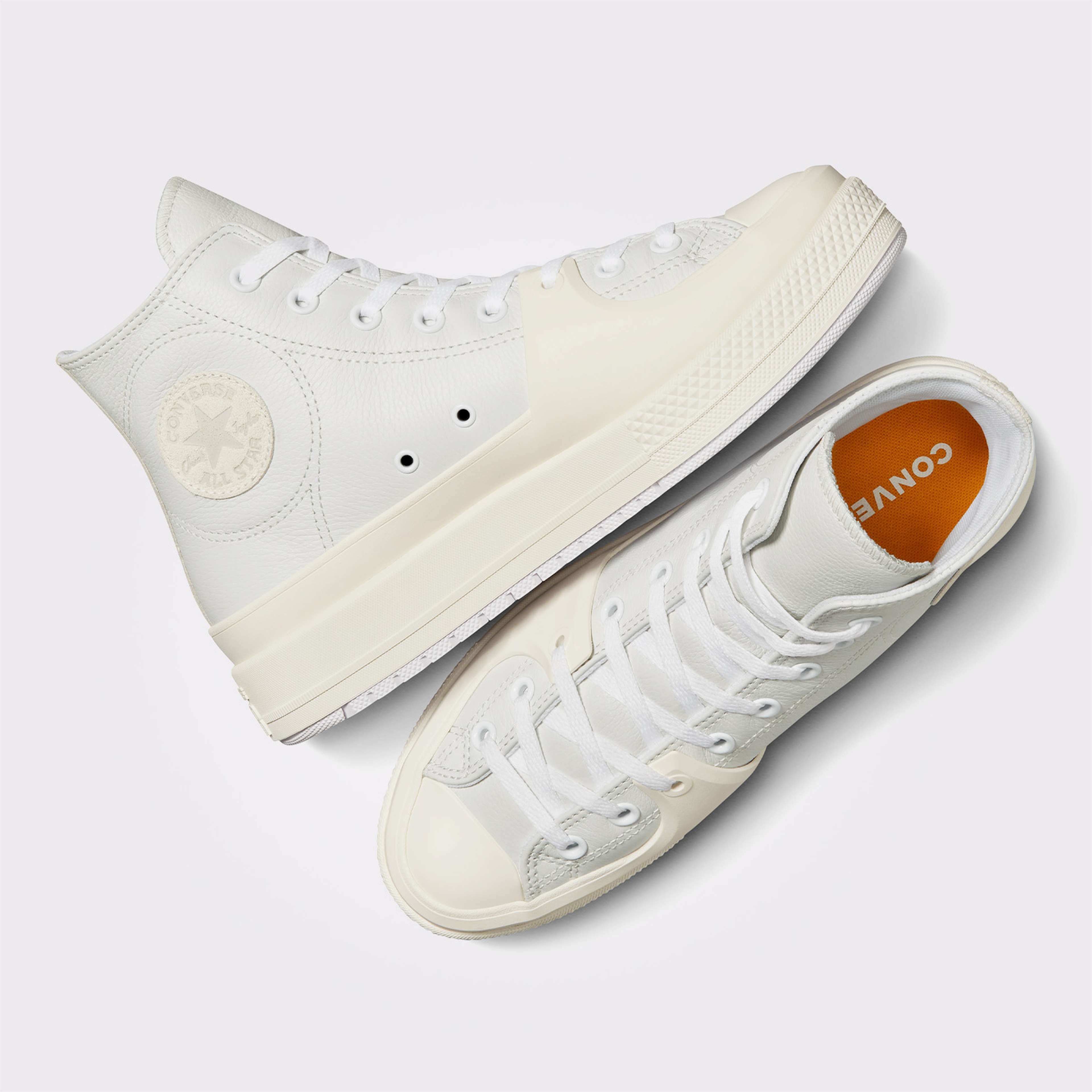 Converse Chuck Taylor All Star Construct Leather Unisex Beyaz Sneaker