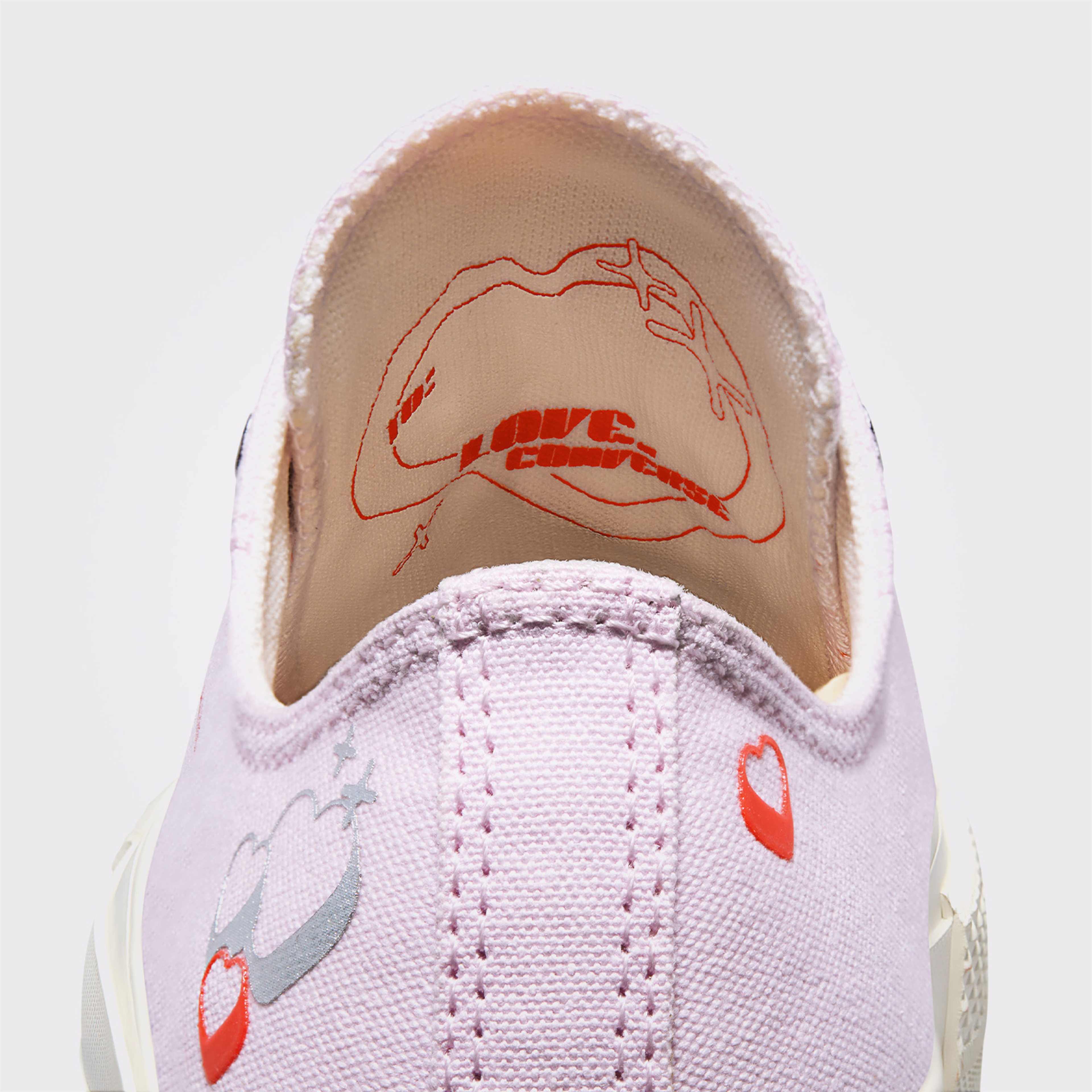 Converse Chuck Taylor All Star Lift Platform Y2K Heart Kadın Lila Sneaker