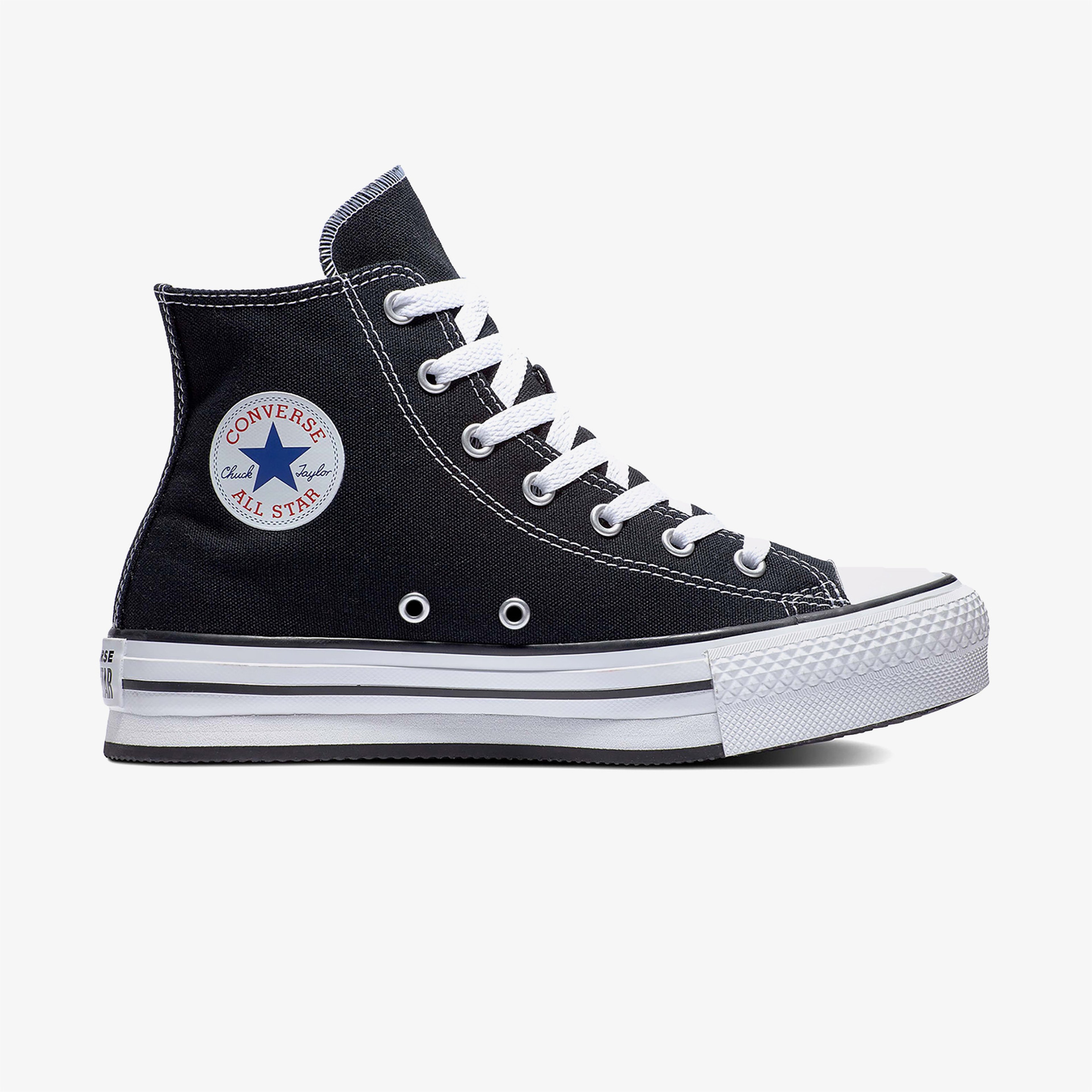 Converse Chuck Taylor All Star Eva Lift Canvas Platform Çocuk Siyah Sneaker