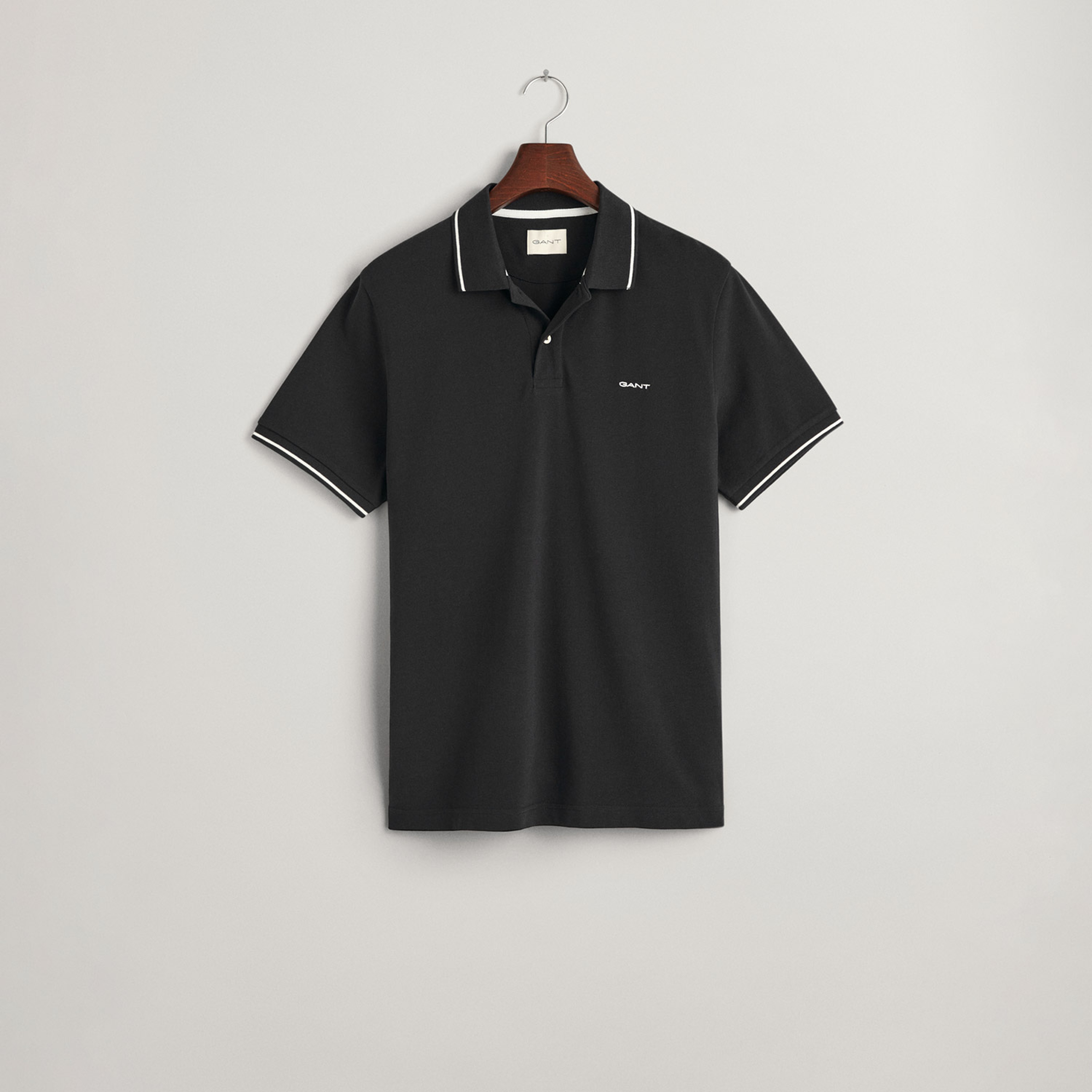 GANT Erkek Siyah Regular Fit Polo