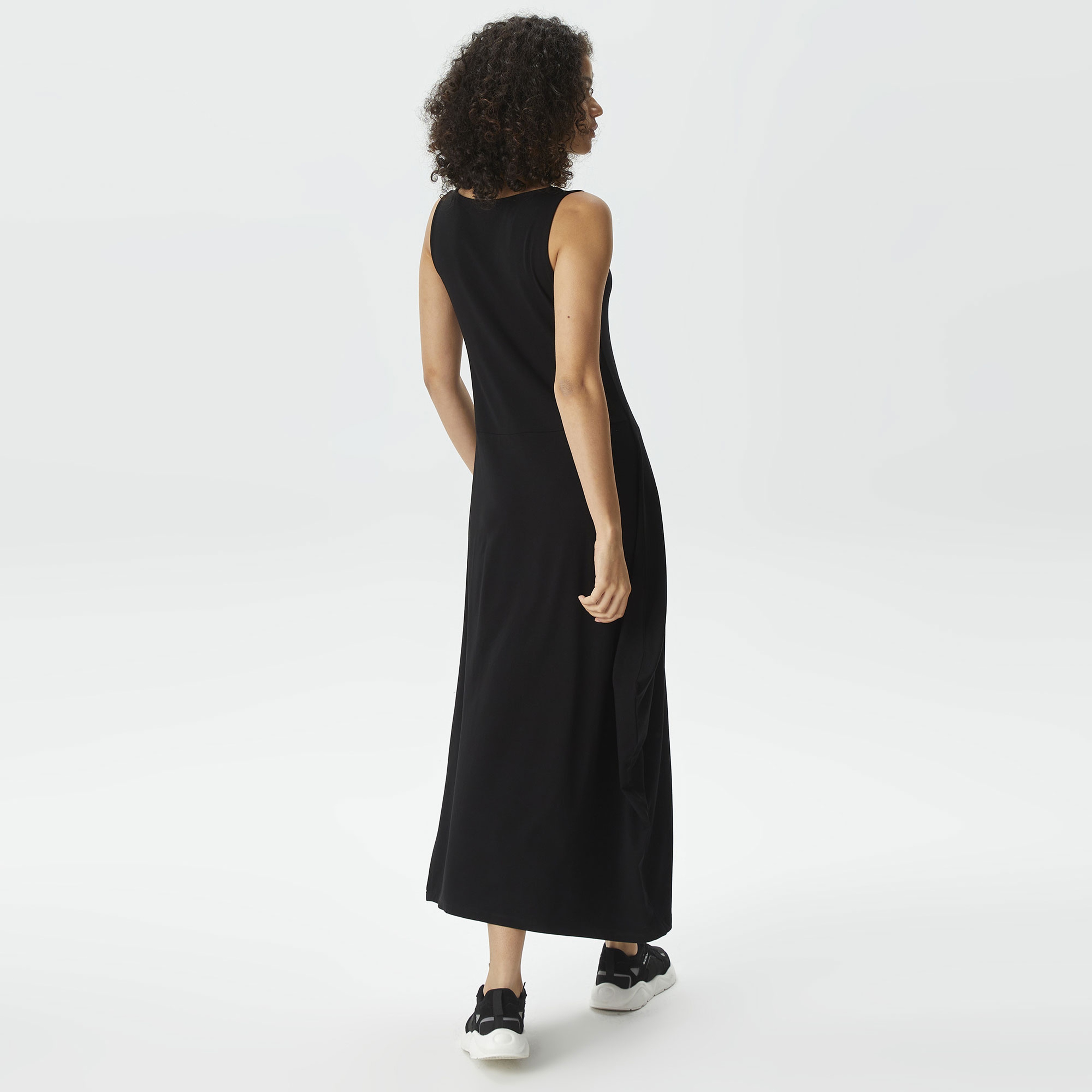 Nautica Kadın Siyah Relaxed Fit Askılı Elbise