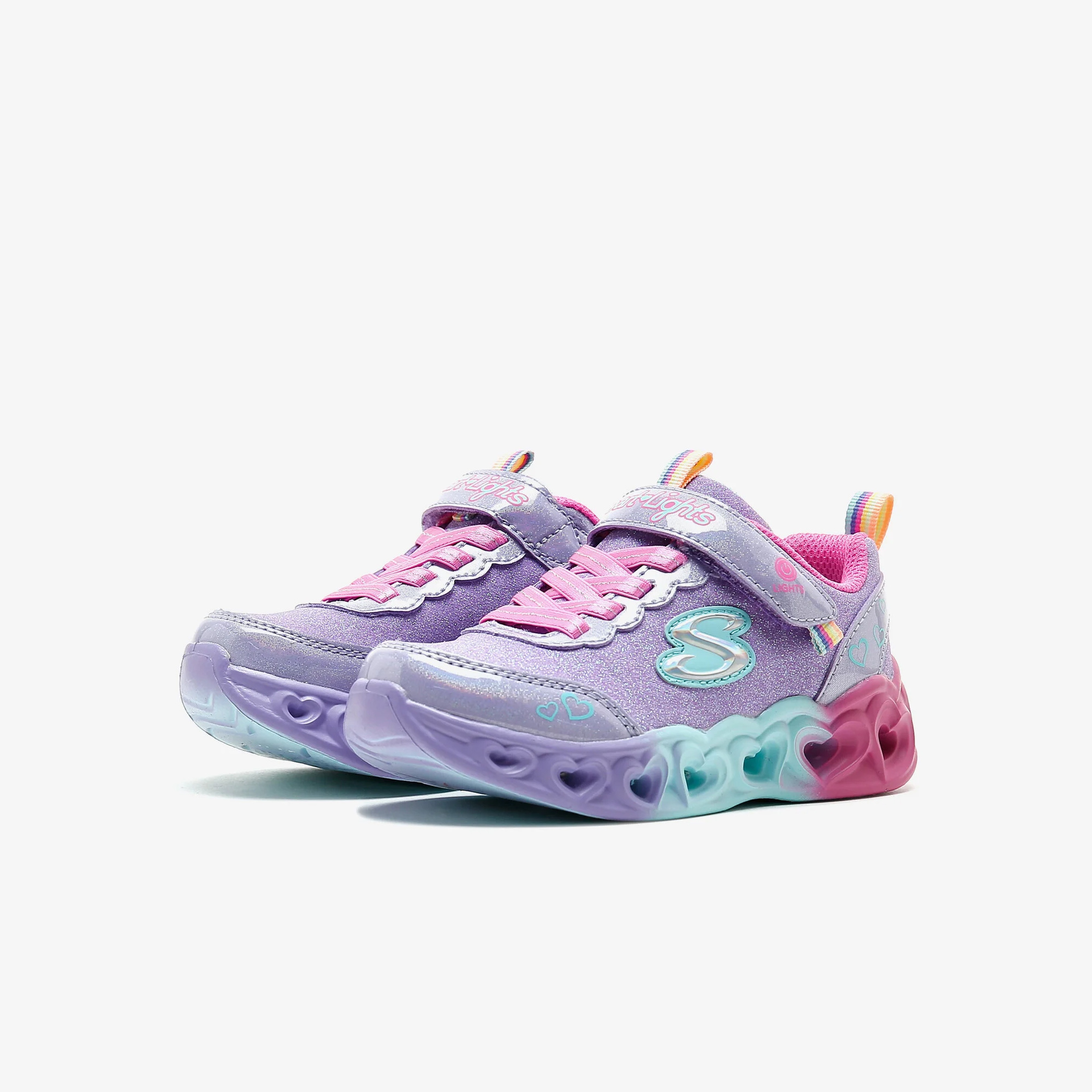 Skechers Heart Lights - Color Joyful Çocuk Mor Spor Ayakkabı
