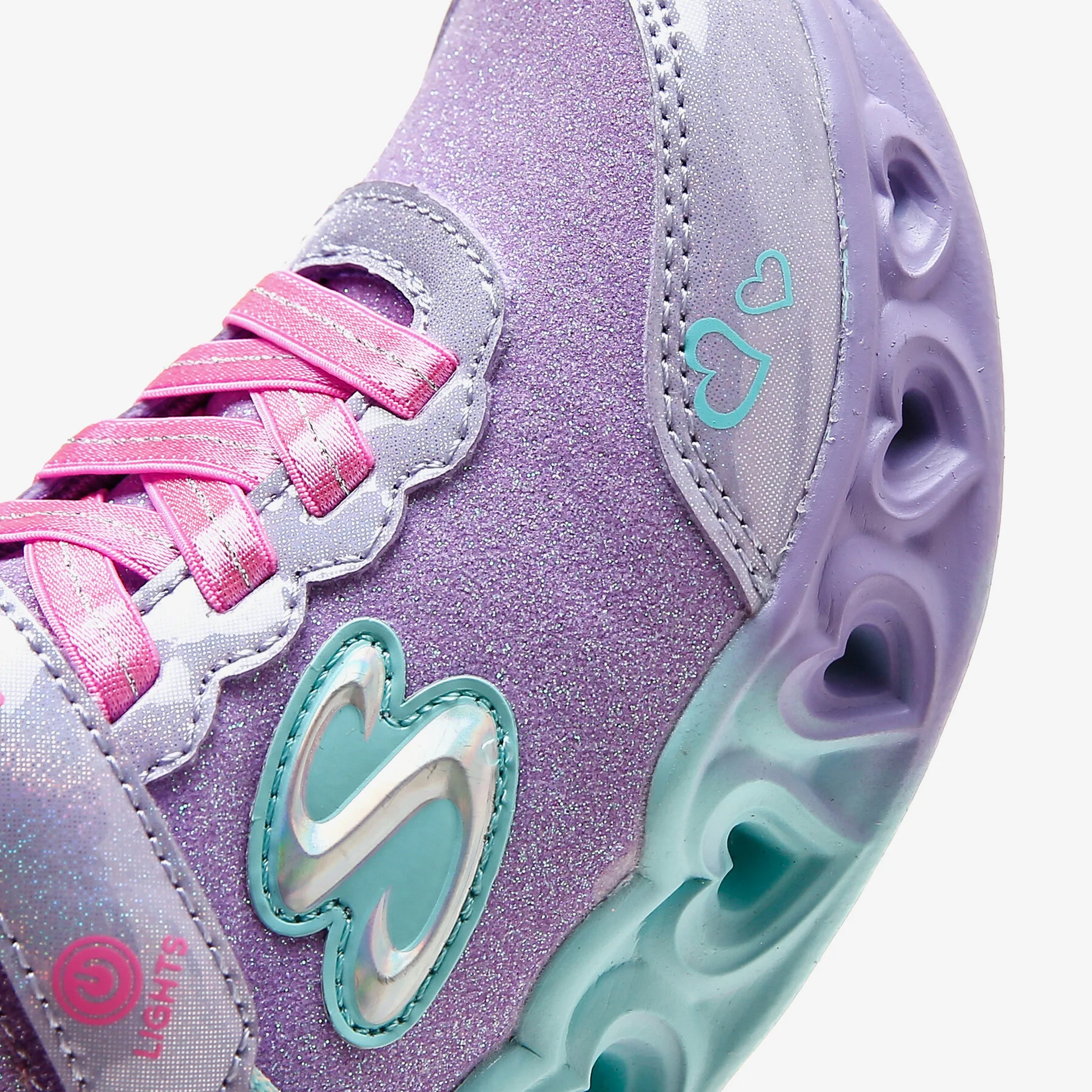 Skechers Heart Lights - Color Joyful Çocuk Mor Spor Ayakkabı