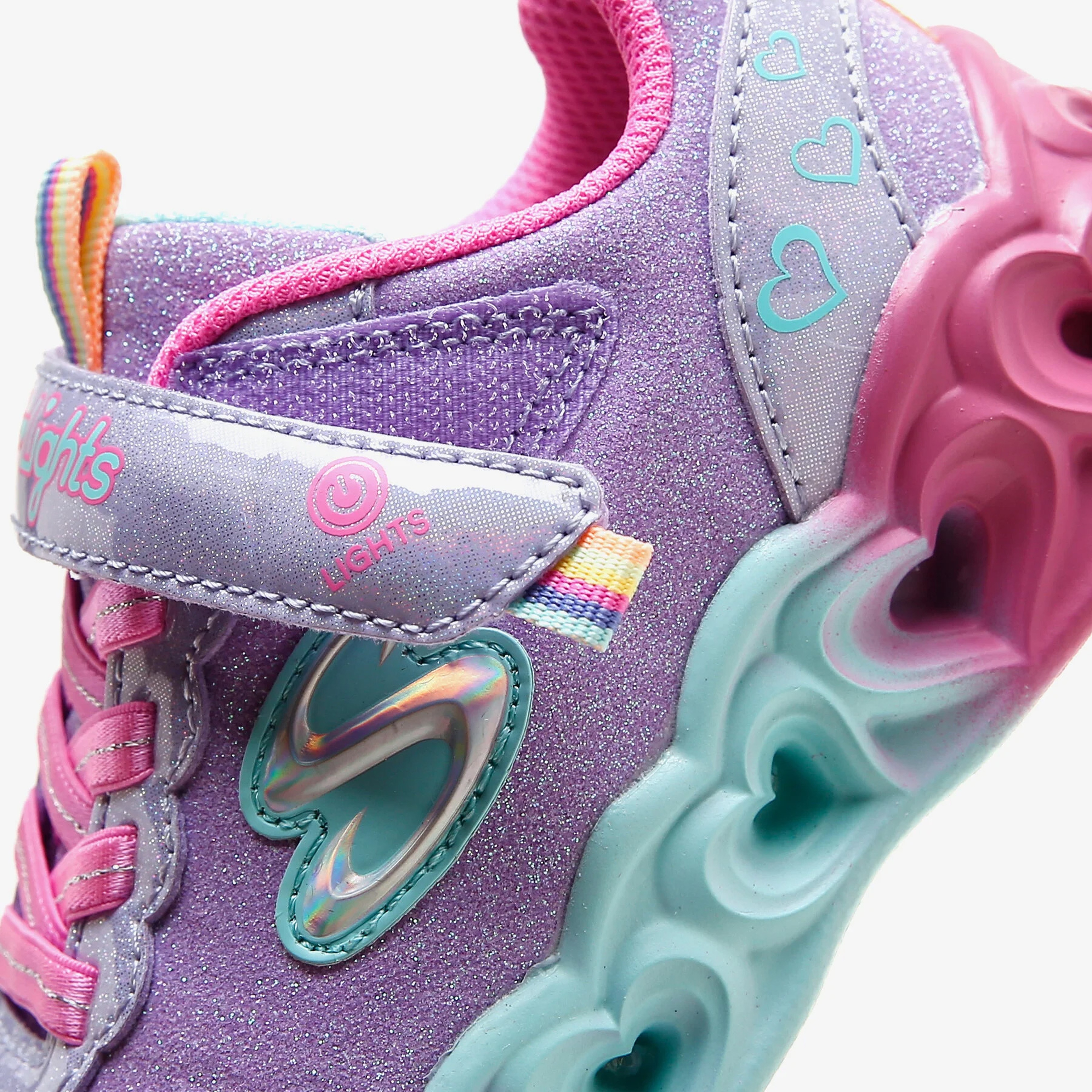 Skechers Heart Lights - Color Joyful Çocuk Mor Spor Ayakkabı
