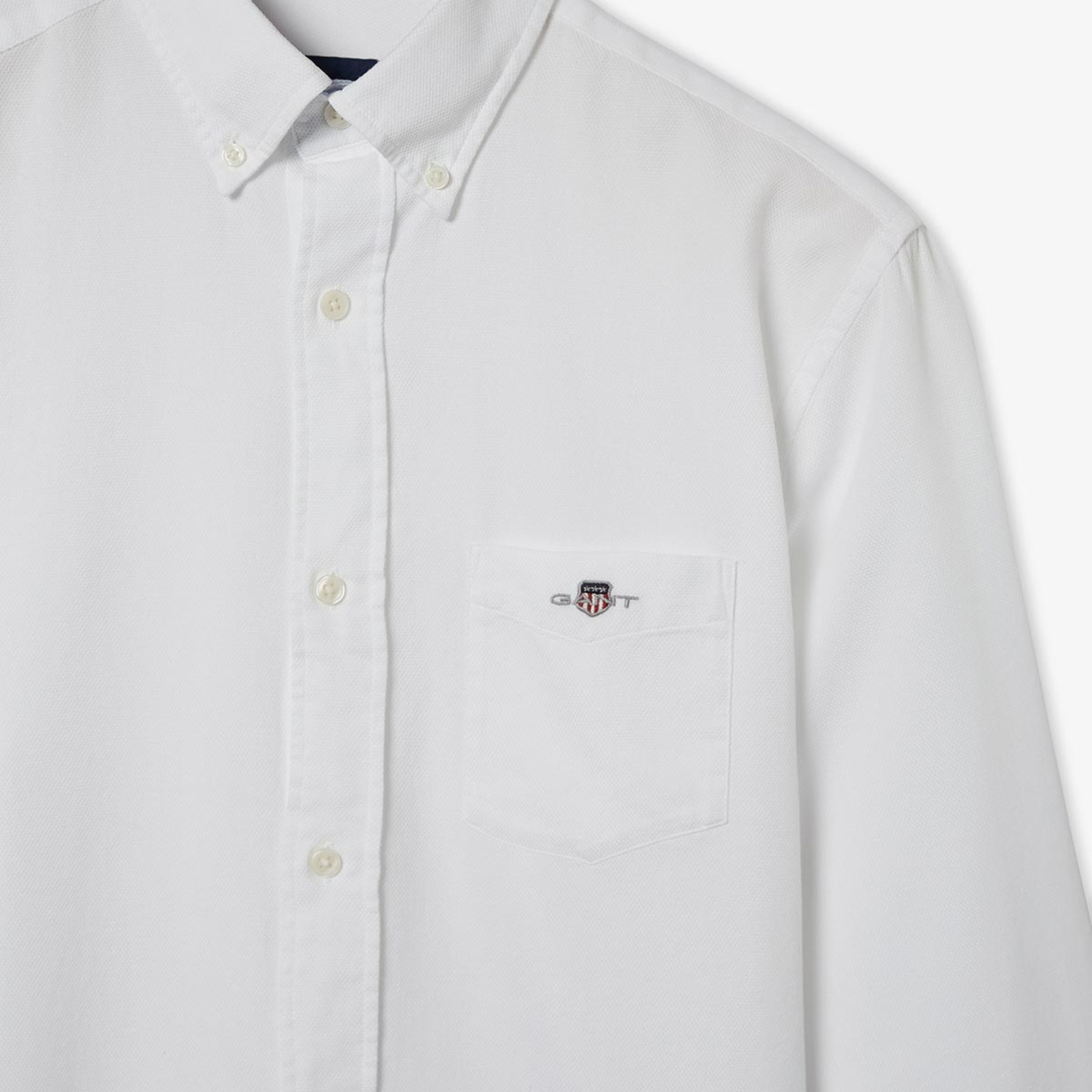 GANT Erkek Krem Regular Fit Düğmeli Yaka Gömlek
