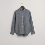 GANT Erkek Lacivert Regular Fit Keten Gömlek