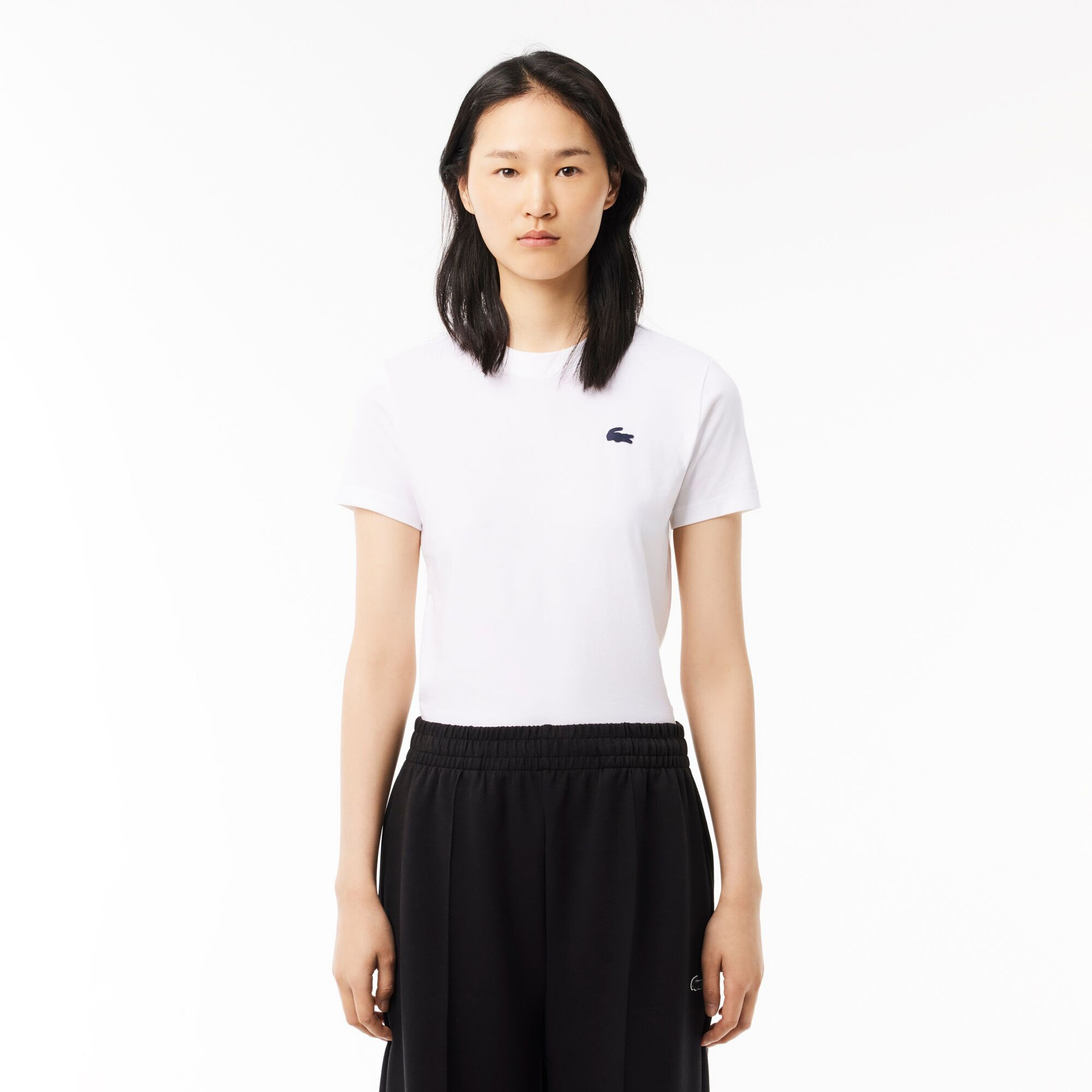 Lacoste Women's  SPORT Organic Cotton Jersey T-Shirt