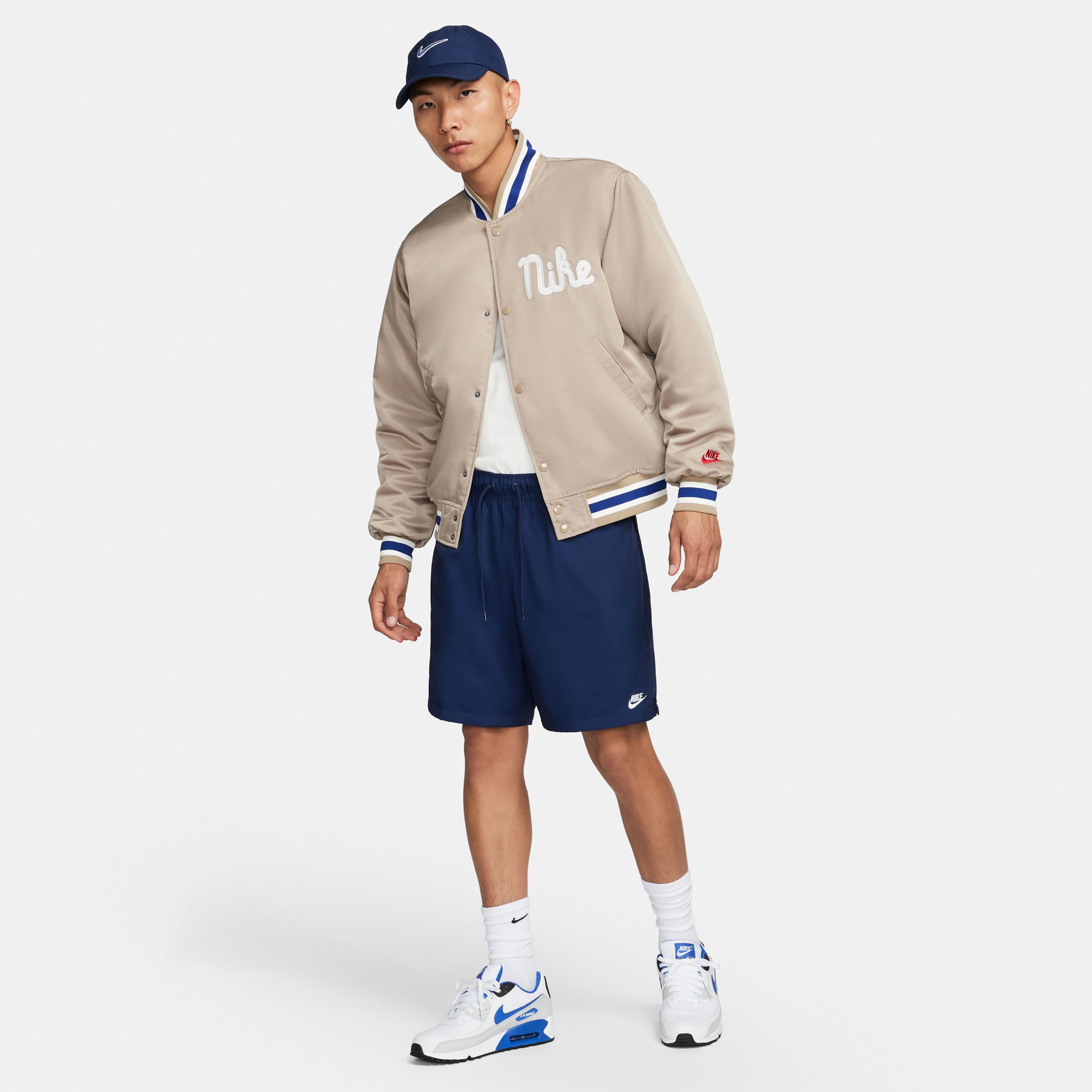 Nike Nk Club Flow Erkek Mavi Şort