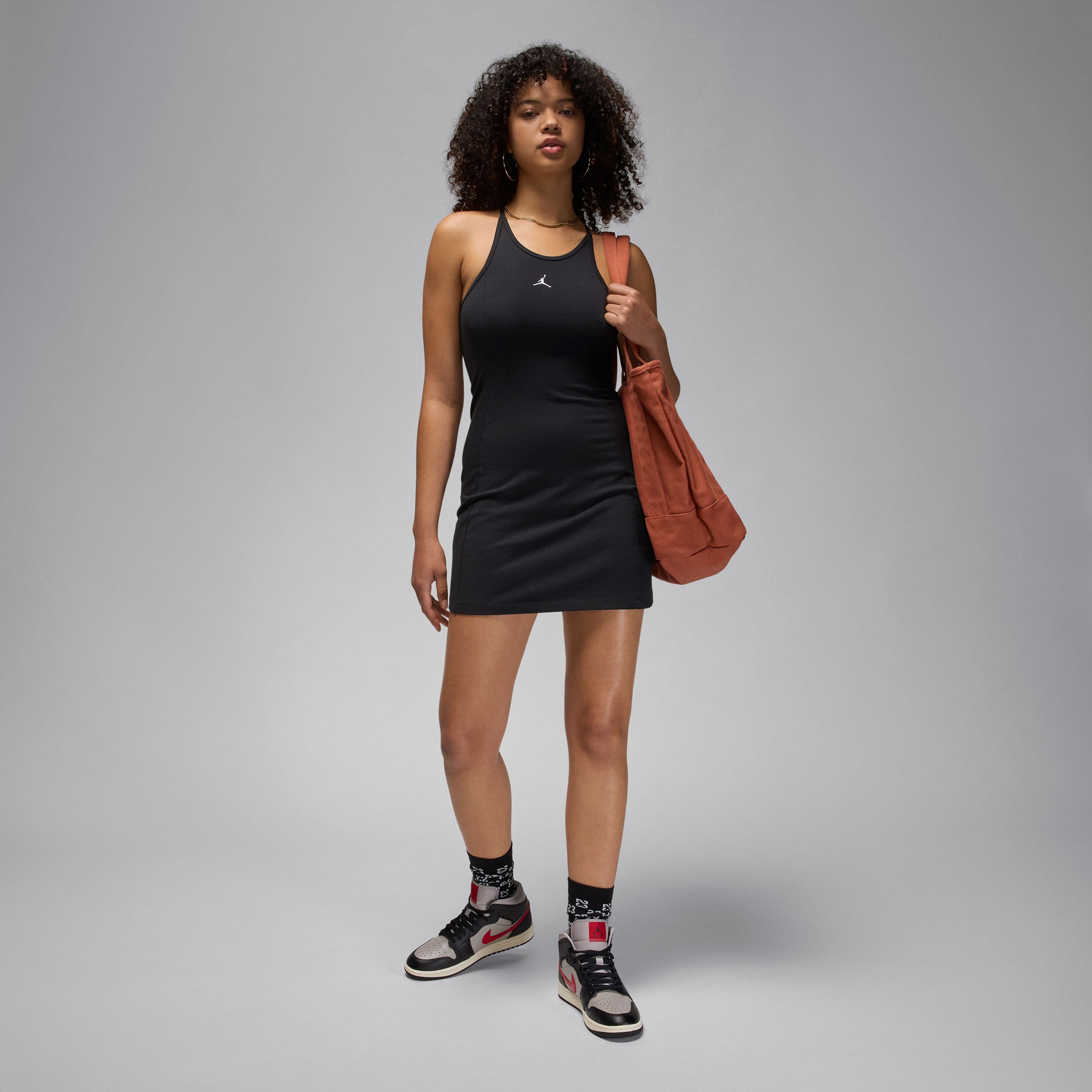 Jordan Slim Knit Dress Kadın Siyah Elbise