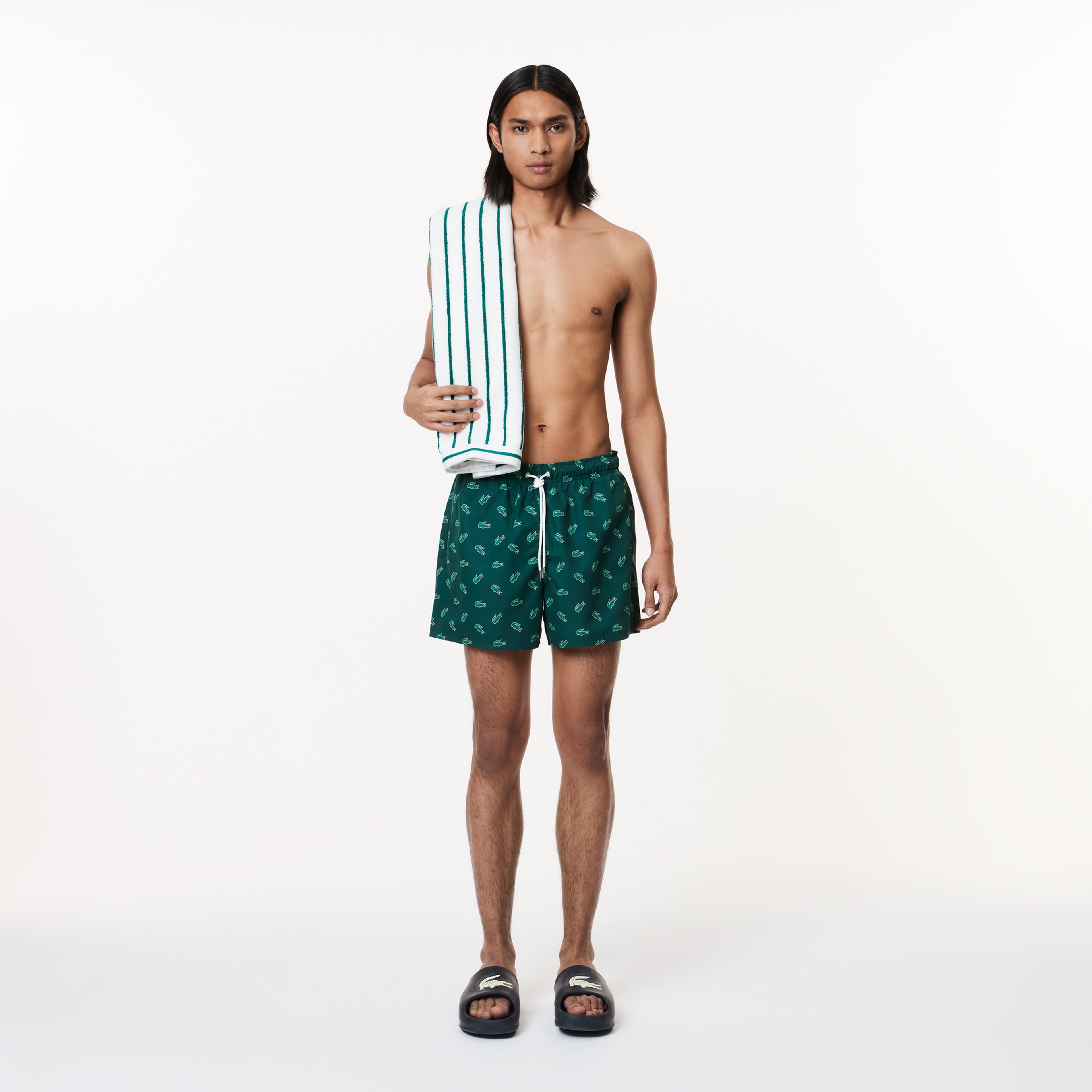 Erkek Desenli Yeşil Mayo