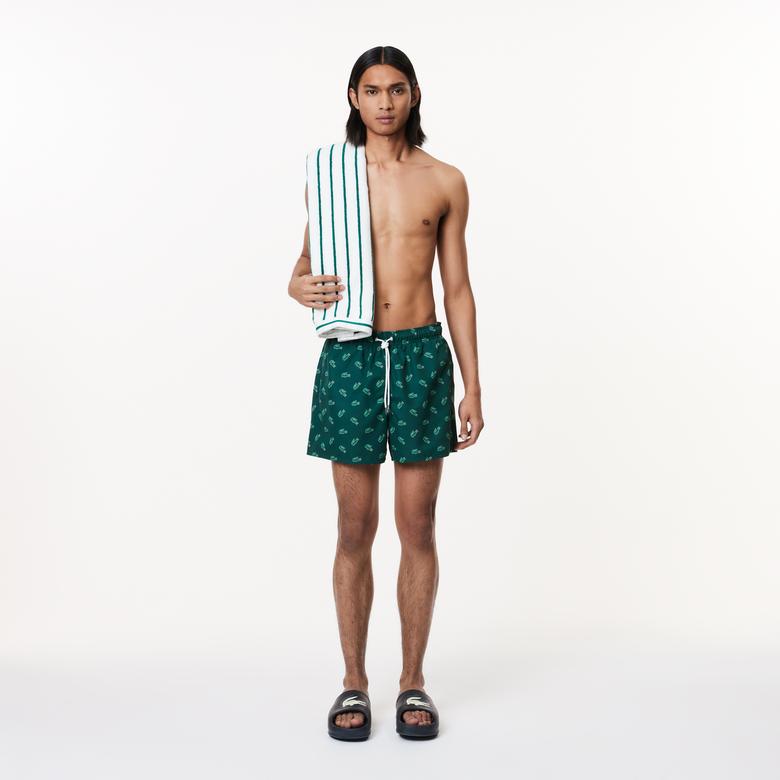 Erkek Desenli Yeşil Mayo