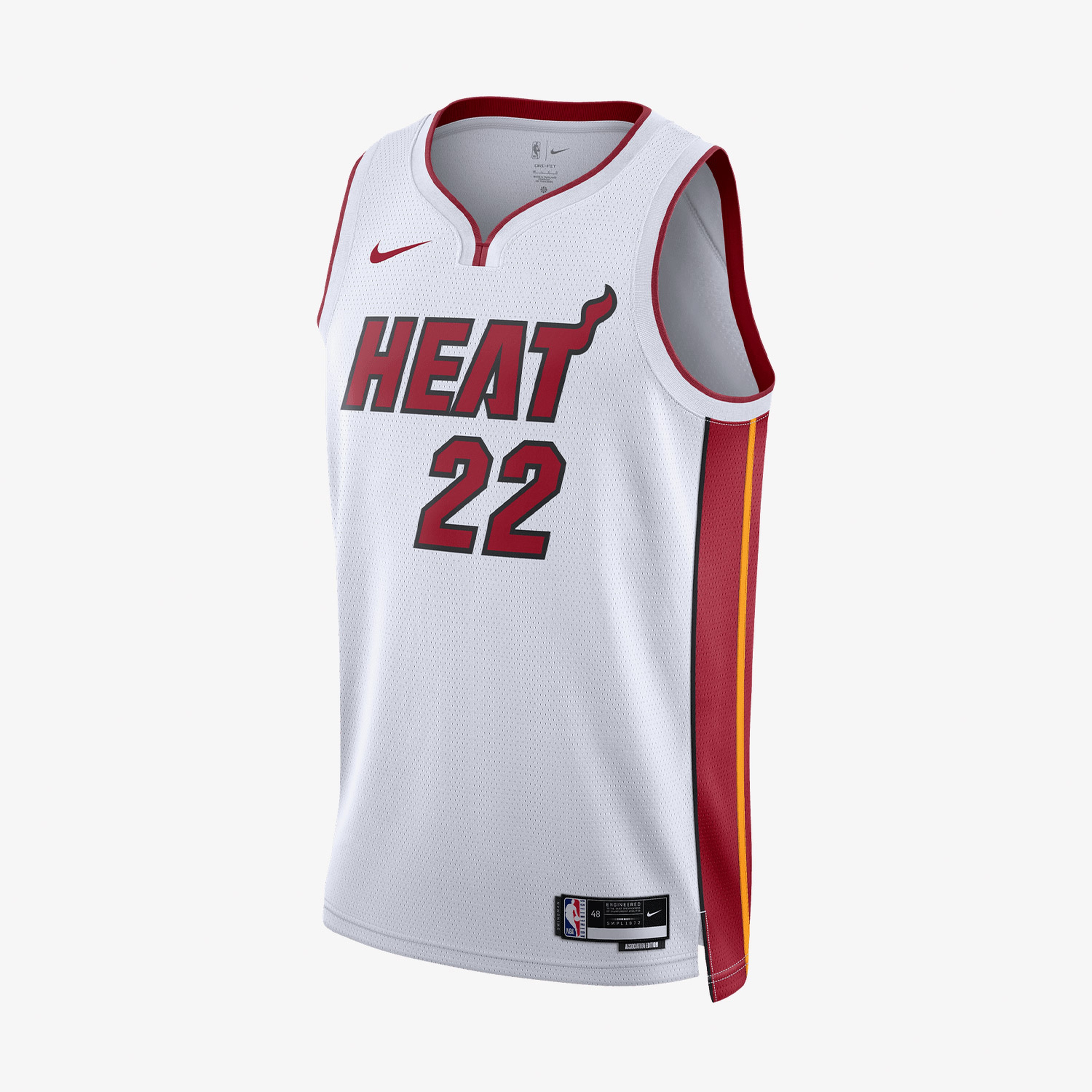 Nike Miami Heat Association Edition 2022/23 Erkek Beyaz Forma