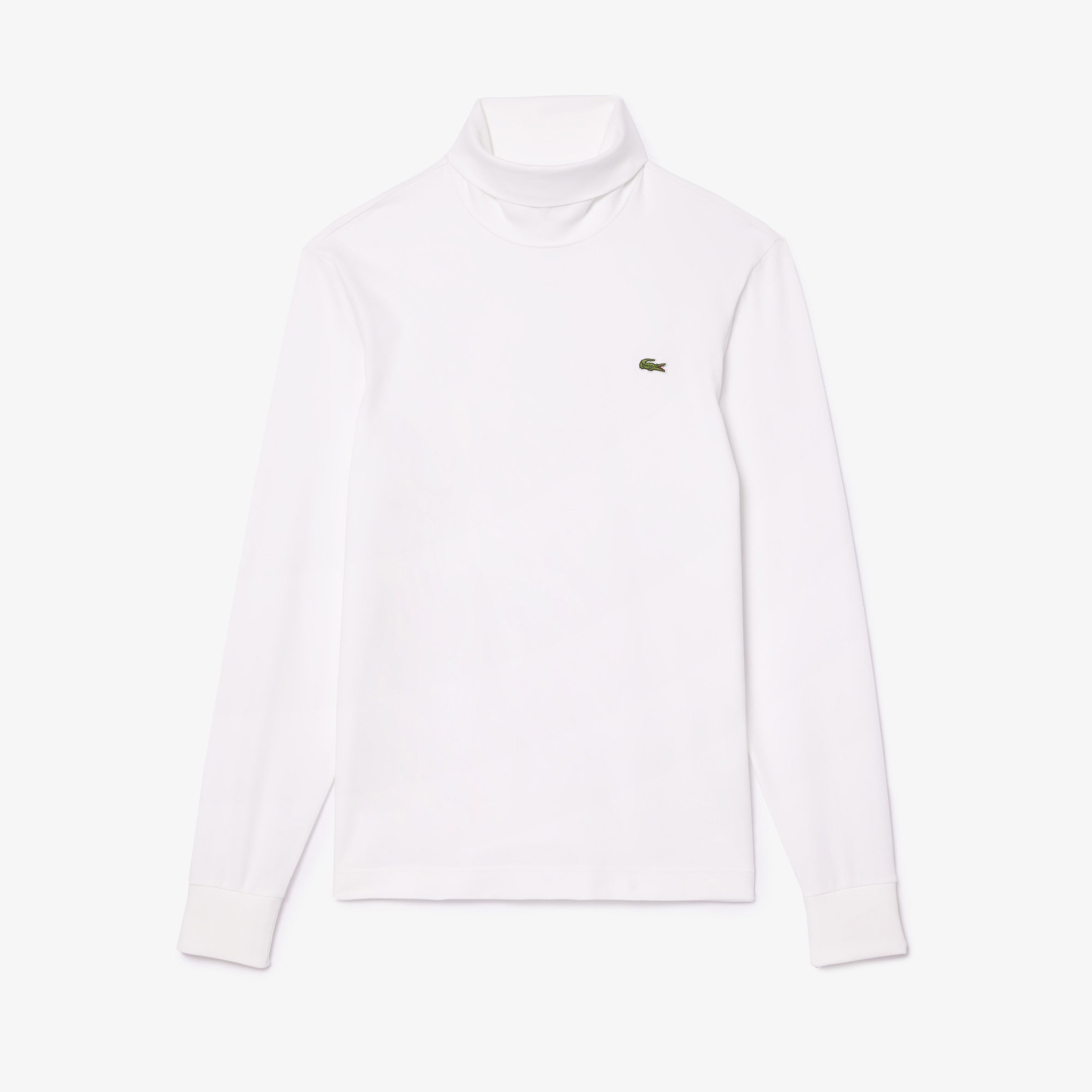 Erkek Regular Fit Boğazlı Yaka Beyaz T-Shirt