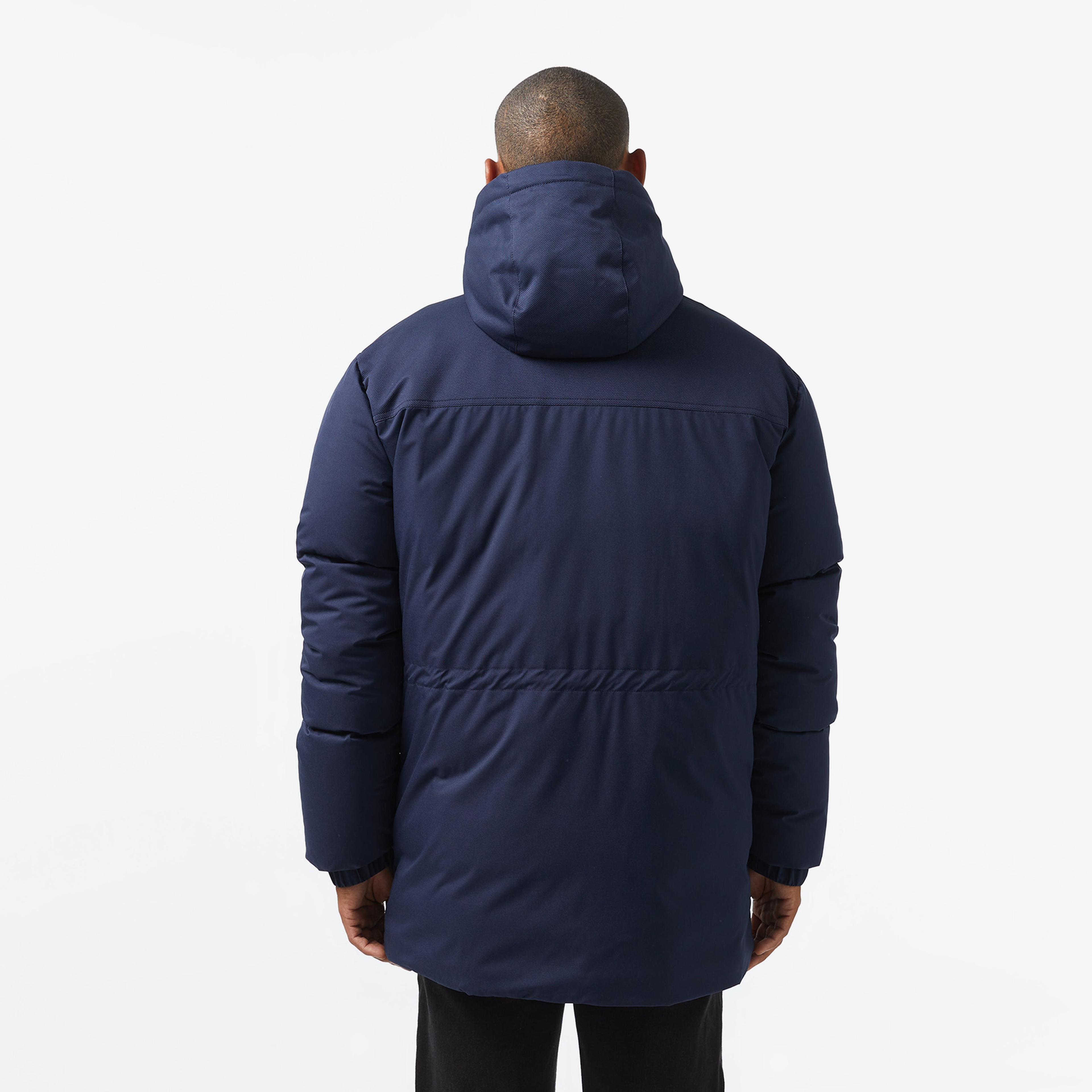 Lacoste Kapüşonlu Erkek Lacivert Mont