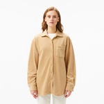 Kadın Loose Fit Kahverengi Gömlek