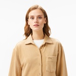 Kadın Loose Fit Kahverengi Gömlek