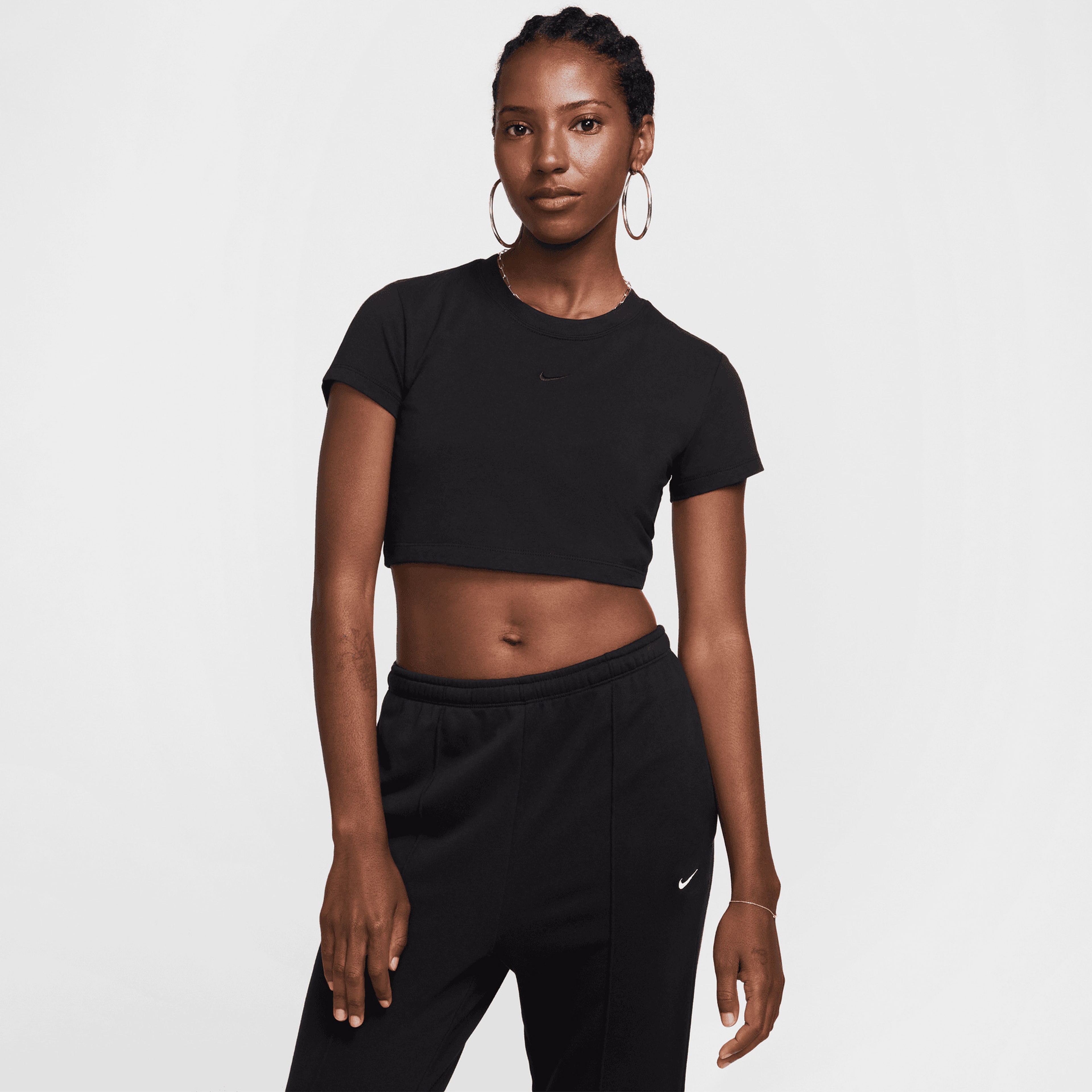 Nike Chill Knit Sup Crop Kadın Tişört