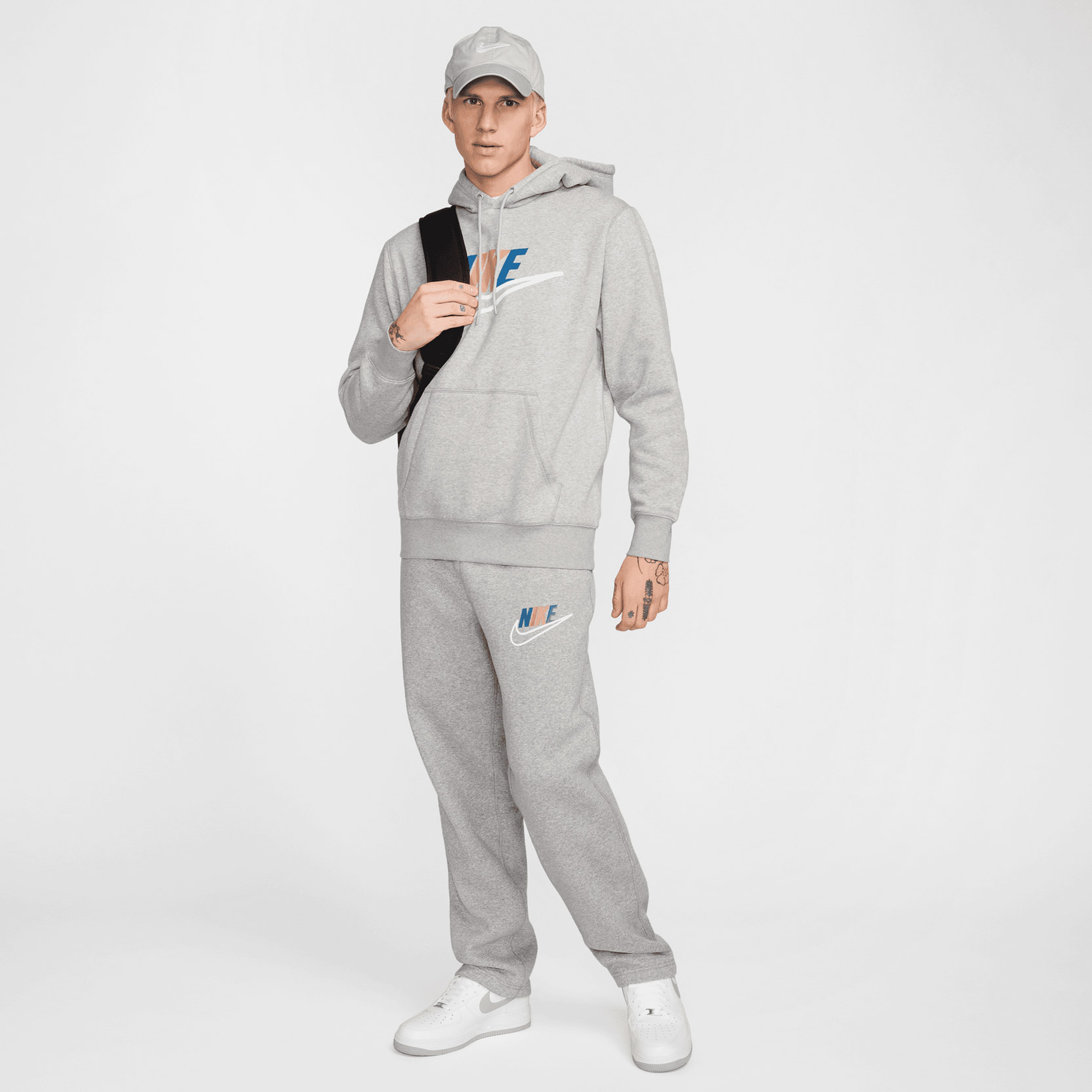 Nike Club Fleece Erkek Gri Eşofman Altı