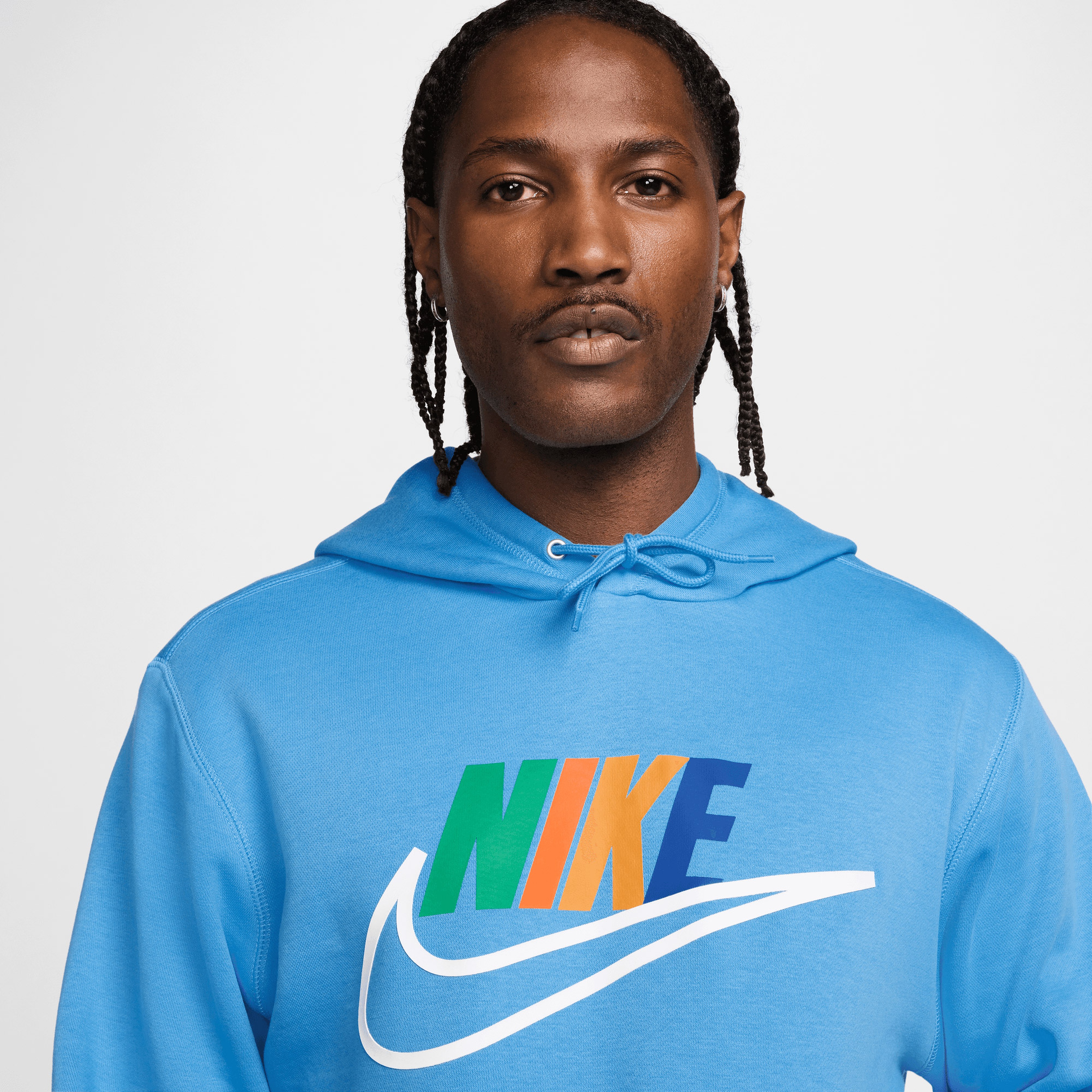 Nike Club Erkek Mavi Hoodie